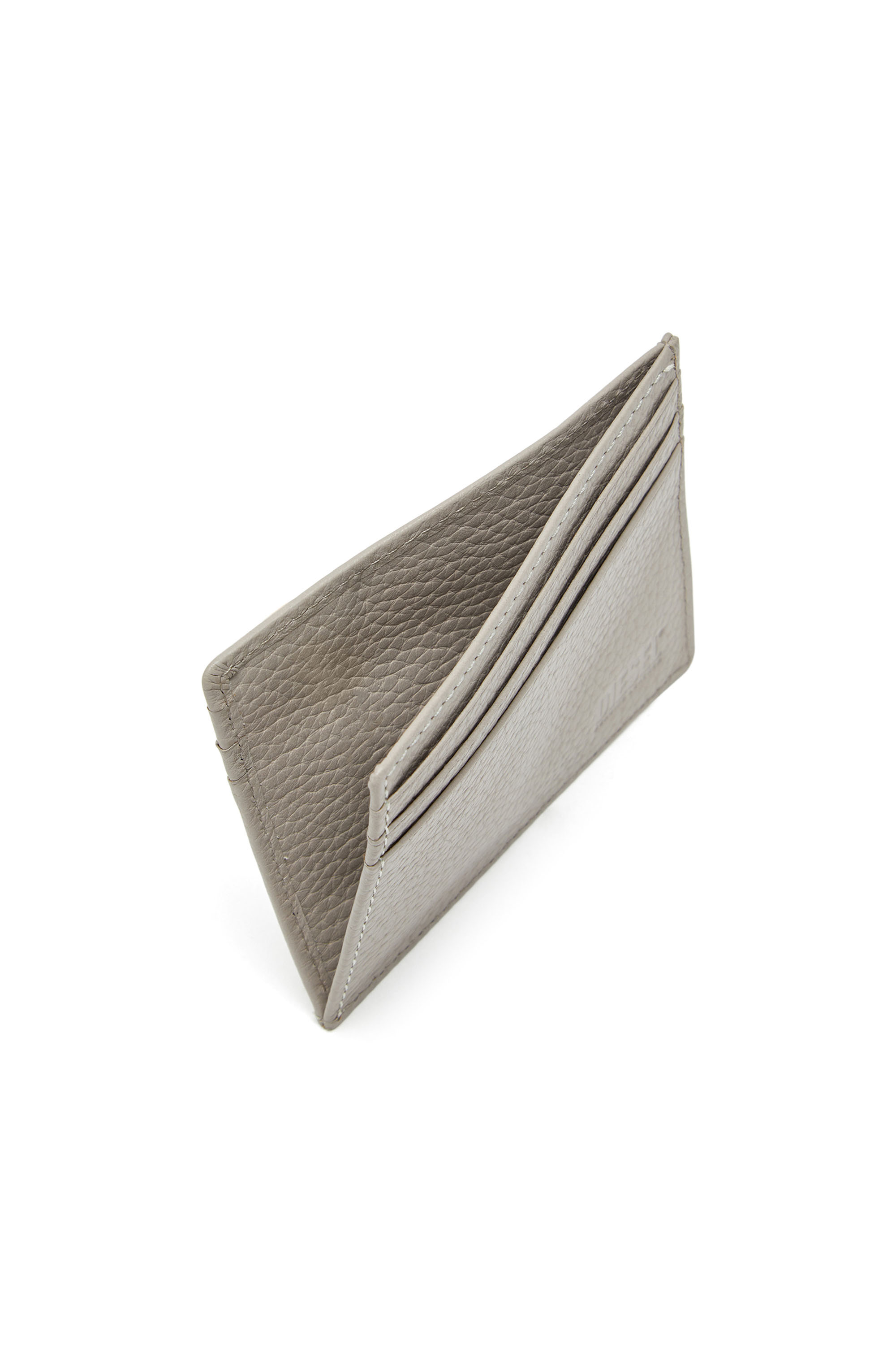 Diesel - CARD CASE, Male's カウレザーカードケース in ライトグレー - 3