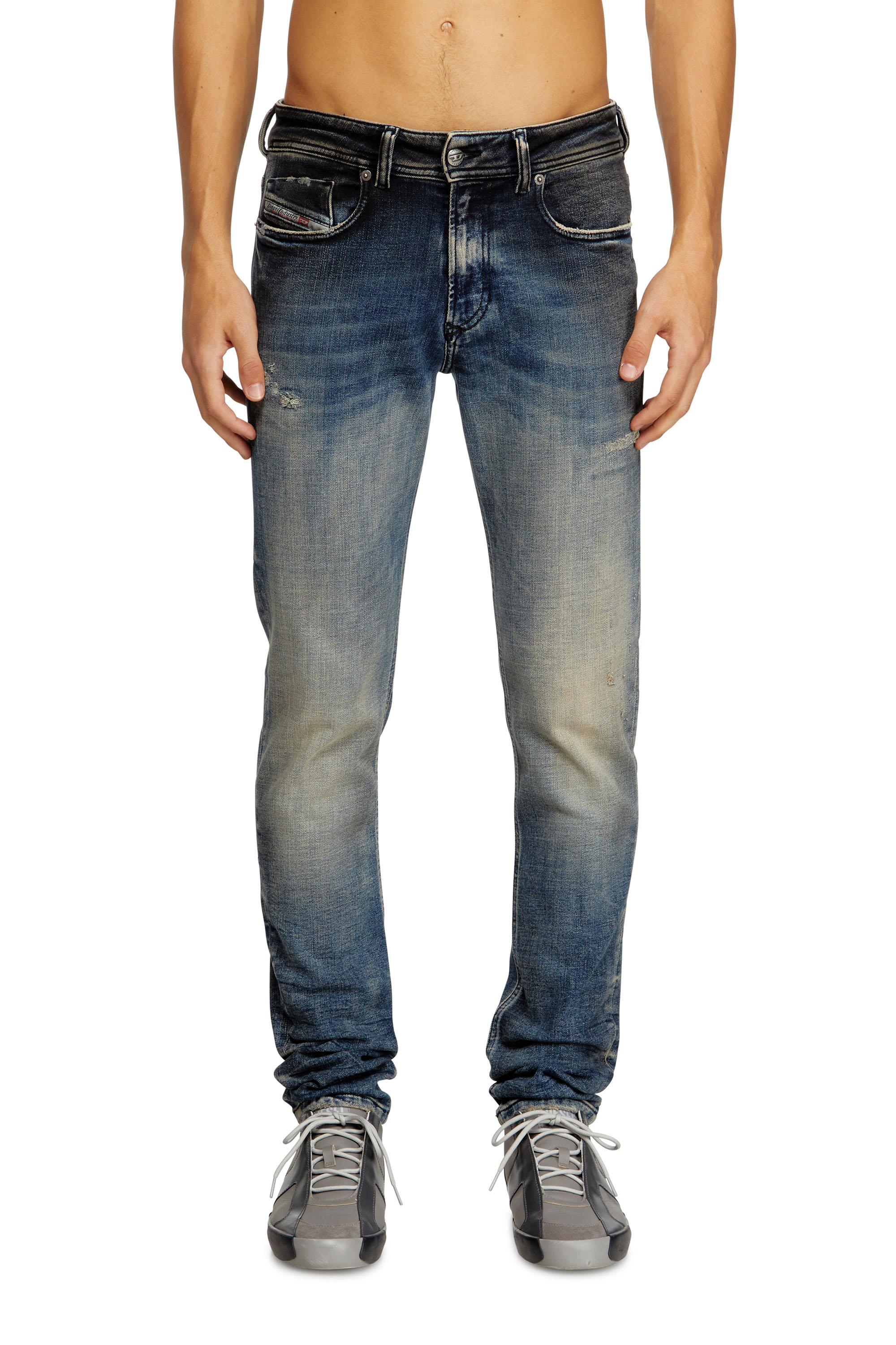 Diesel - Male's Skinny Jeans 1979 Sleenker 09N15, ミディアムブルー - 2