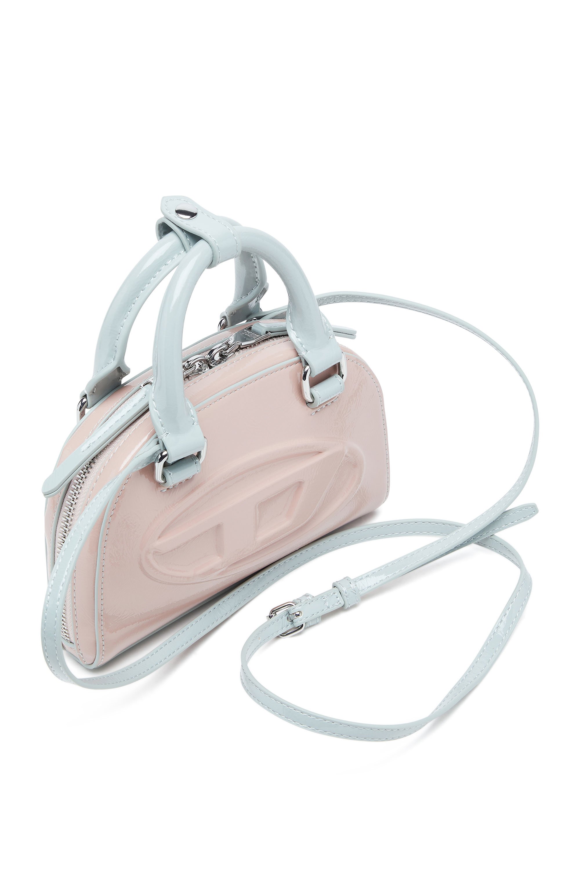 Diesel - 1DR DOME CROSSBODY XS, Female's クロスボディバッグ XS in ピンク / ホワイト - 5