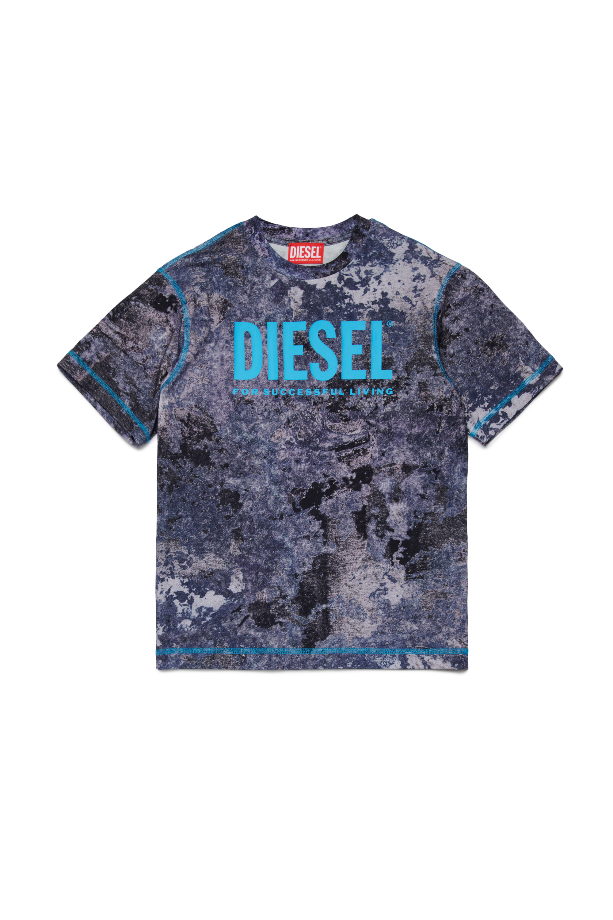 Diesel - TMIM OVER, Male's Tシャツ in ブルー - 1