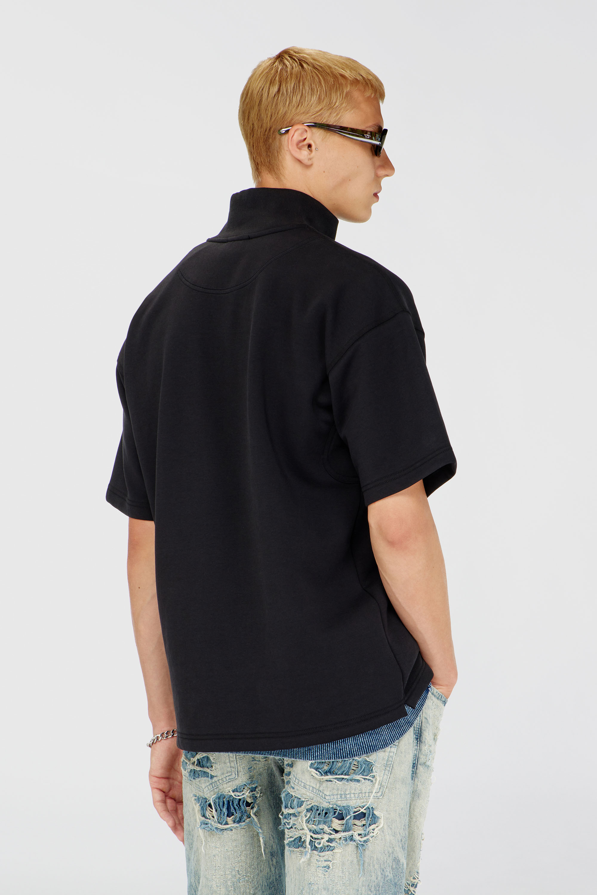 Diesel - S-CUBY, Male's 半袖スウェット in ブラック - 4