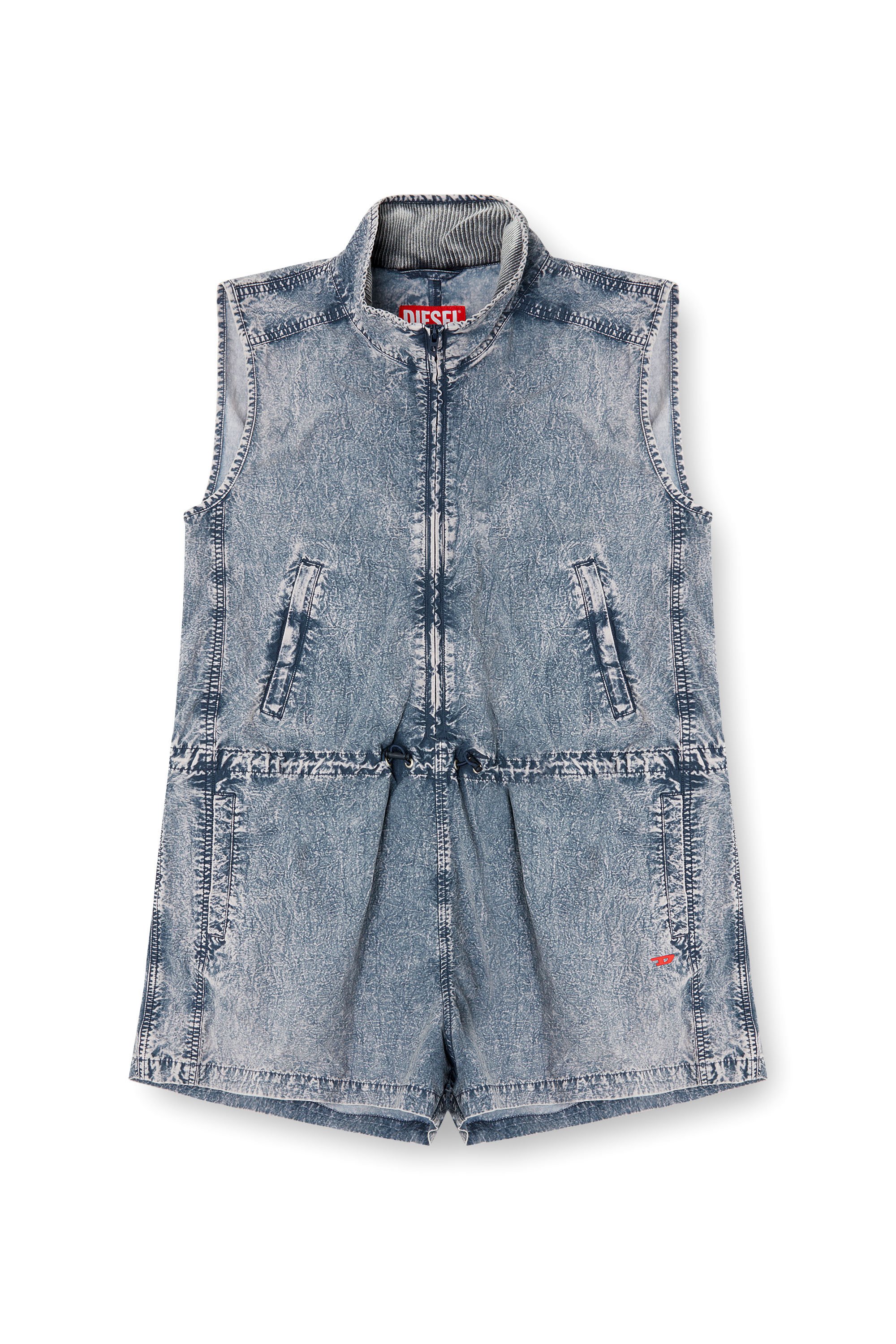 Diesel - J-ANNET, Female's Playsuit in treated nylon in ライトブルー - 3