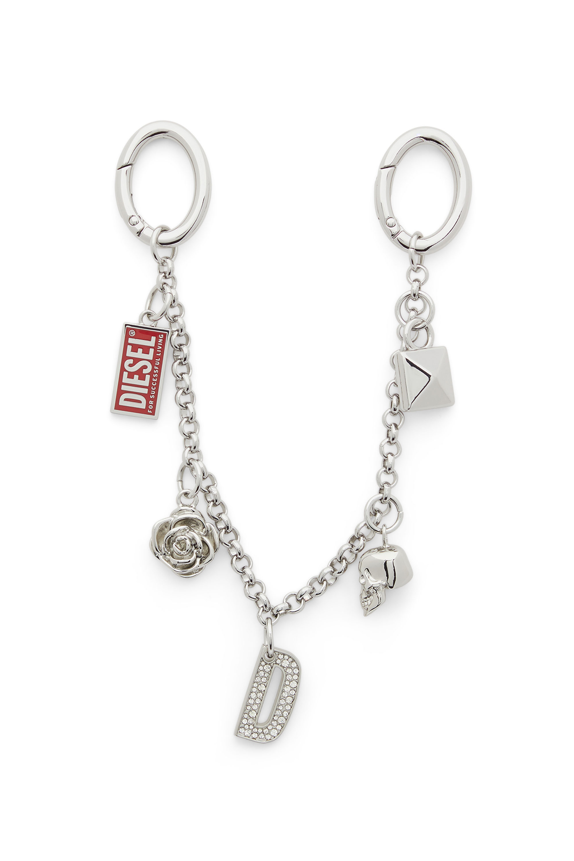 Diesel - CHAIN-D II S, Female's チェーンチャーム in シルバー - 1