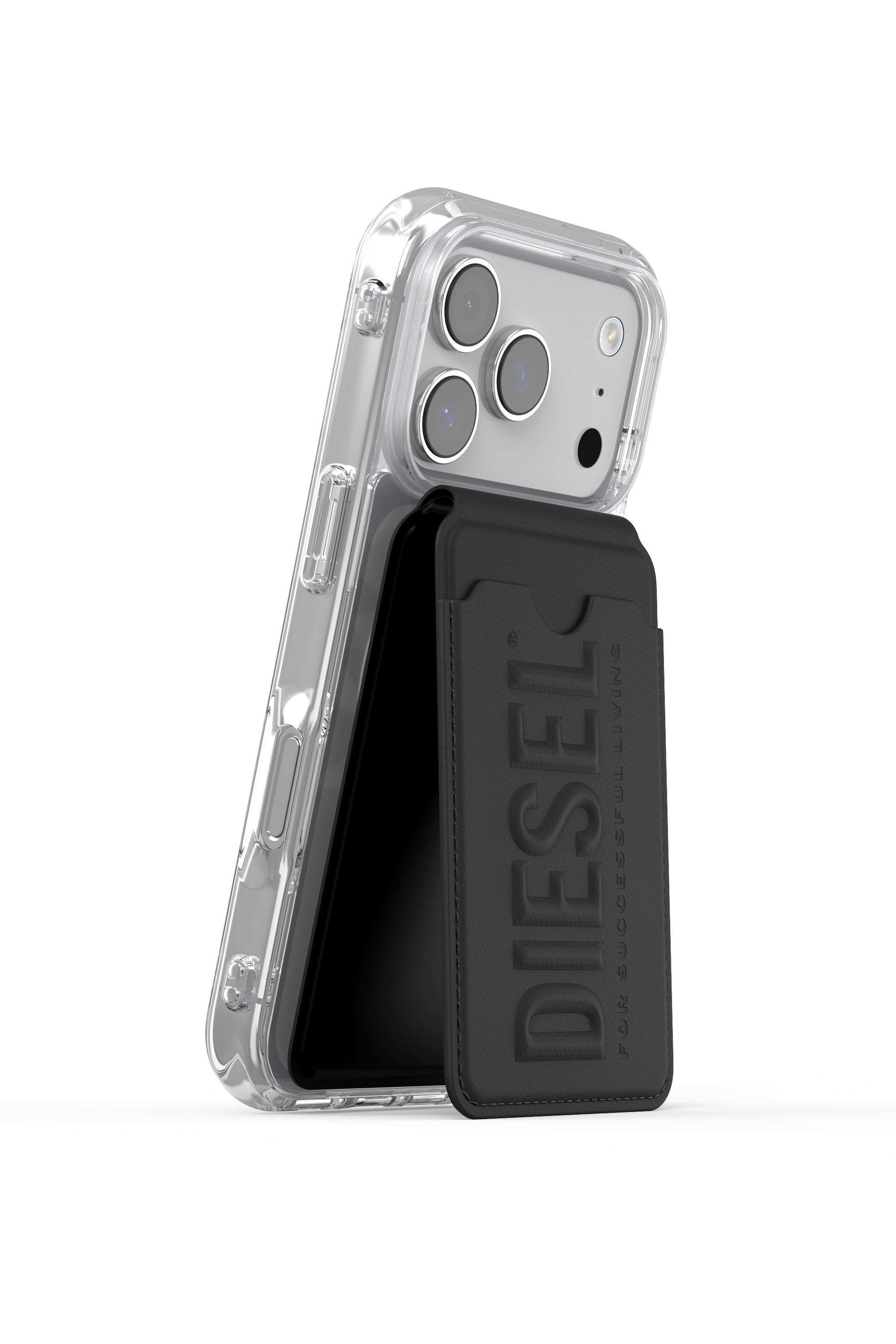 60449 CREDIT CARD HOLDER UNIVERSAL｜ブラック｜ウィメンズ｜DIESEL