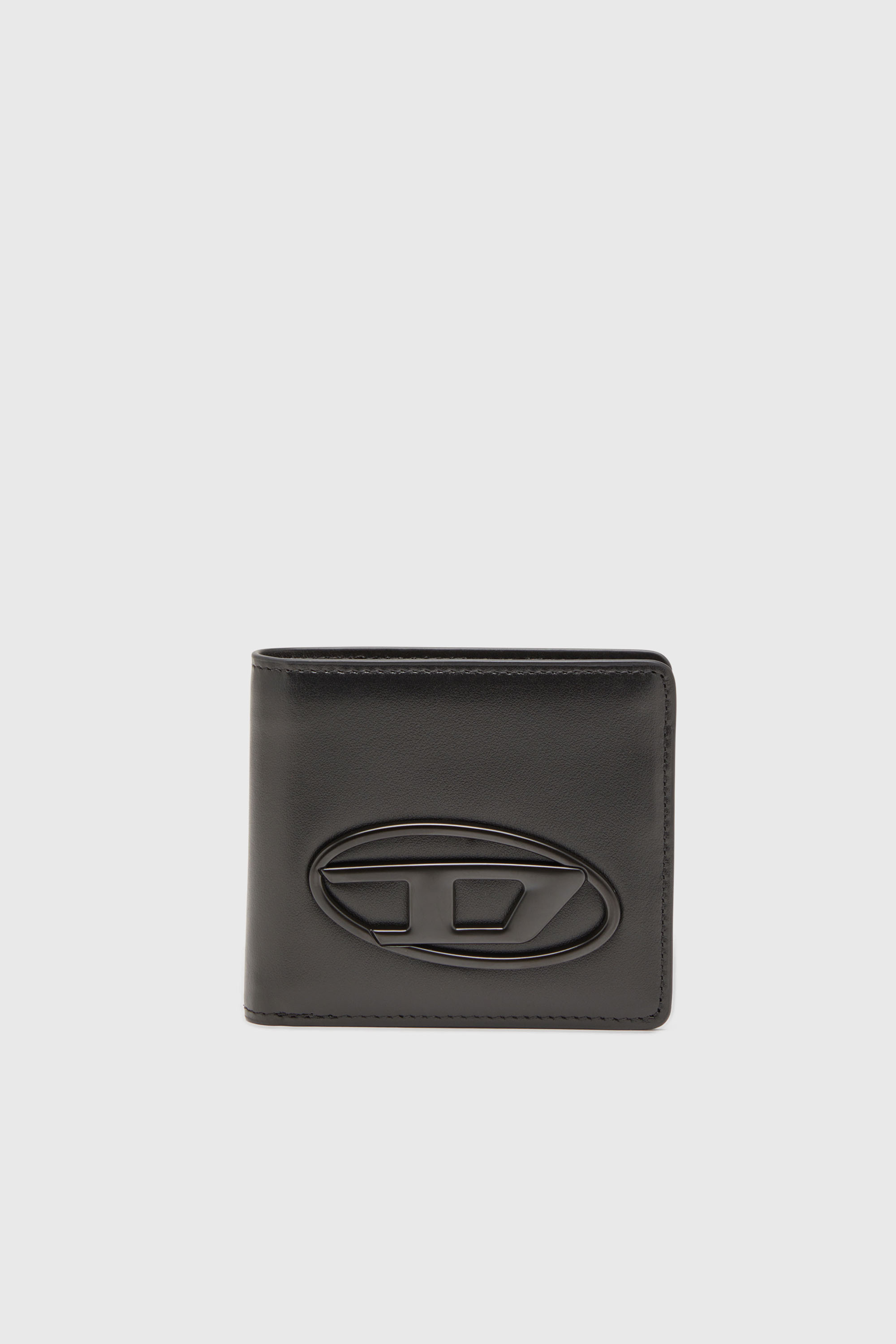 Diesel - HOLI-D BI FOLD COIN S 3D, Unisex's Bi-fold wallet in leather in ブラック - 2