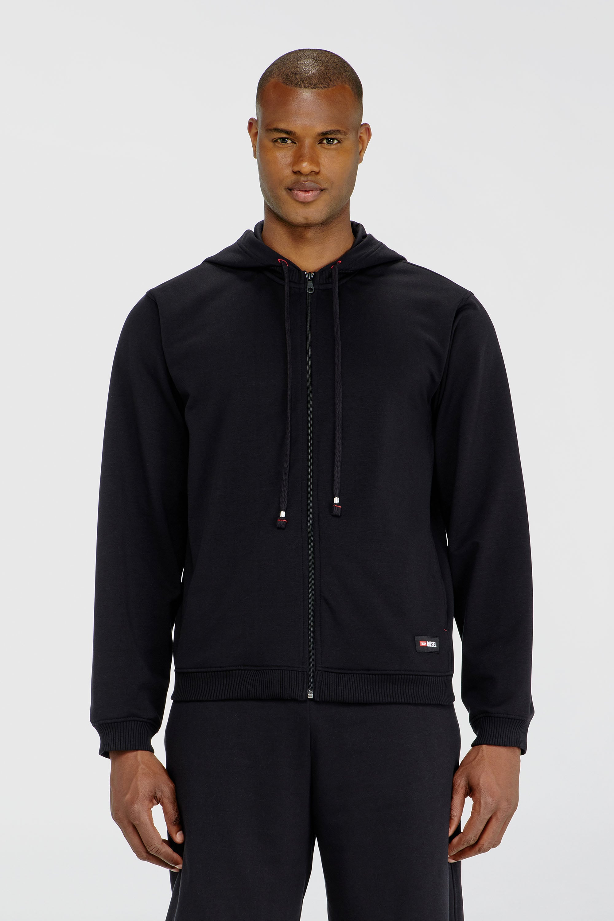 Diesel - JOY-D-CORE, Male's ジップアップパーカー in ブラック - 1