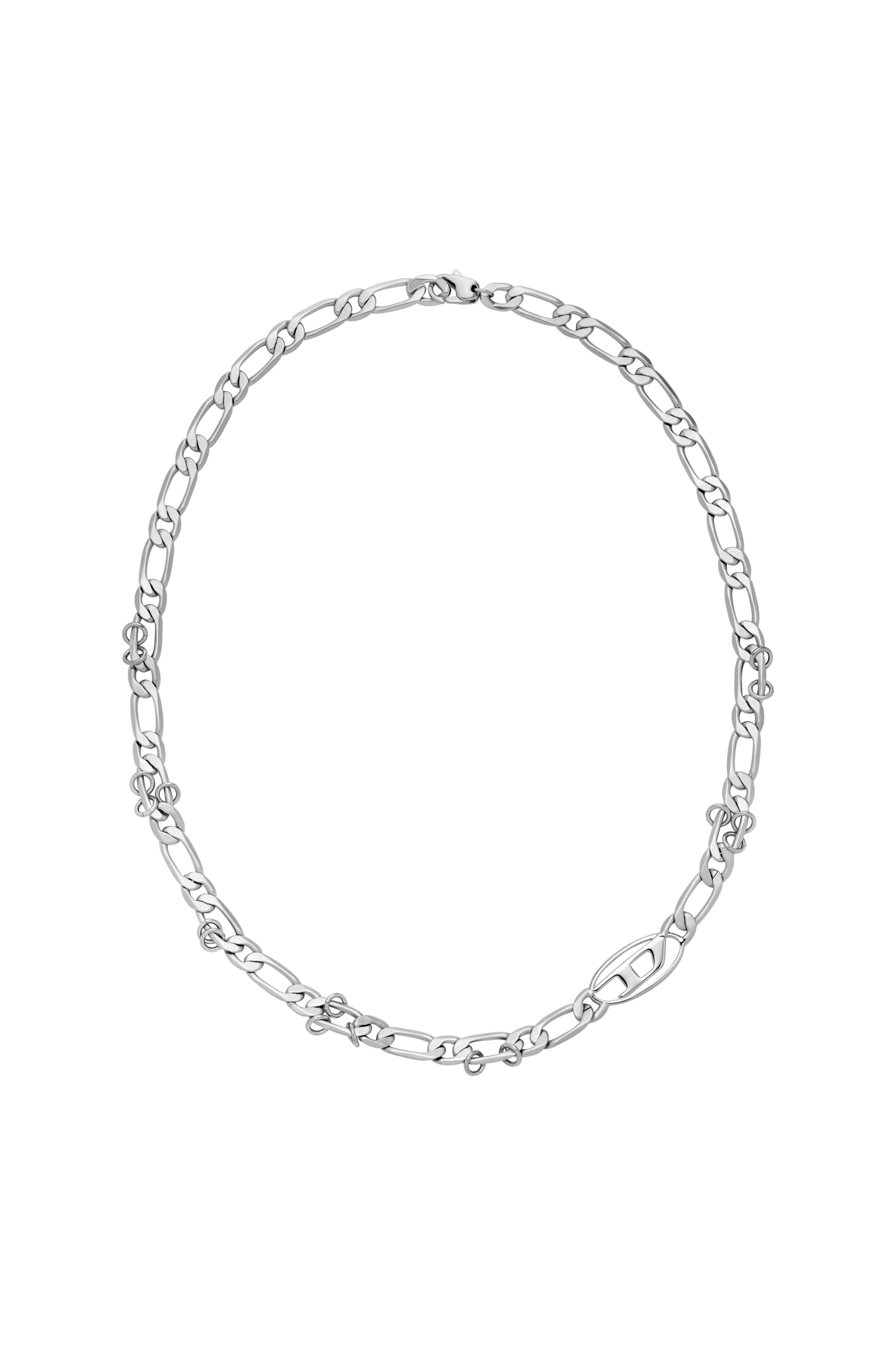 Diesel - DX1600040, Unisex's Stainless Steel and Brass Chain Necklace in シルバー - 1