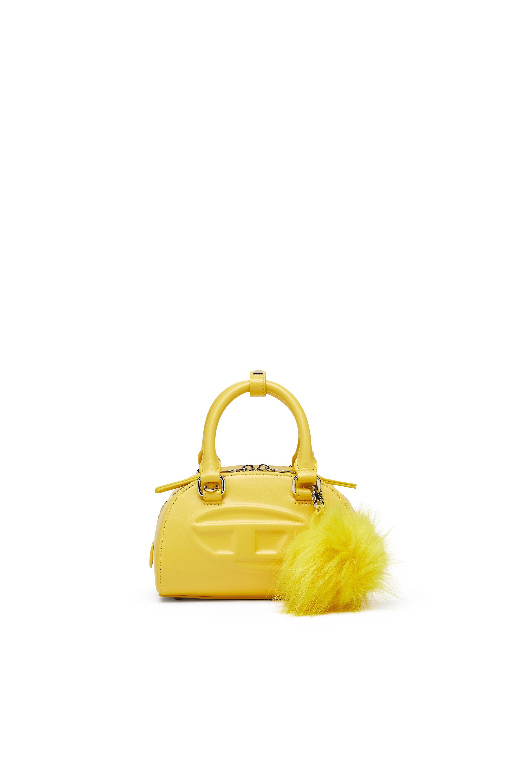 Diesel - 1DR DOME CROSSBODY, Female's 1DR Dome-Mini bowling bag in nappa leather in イエロー - 1