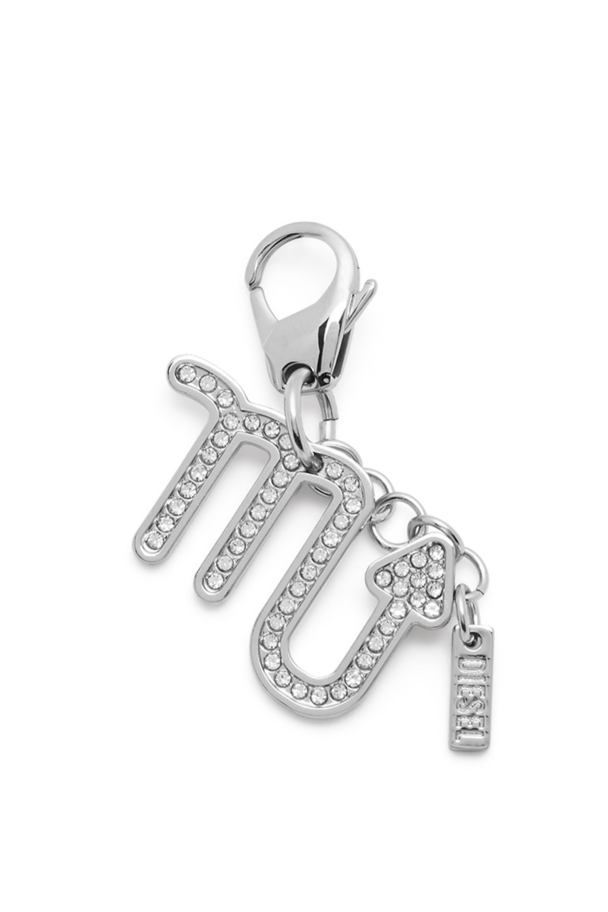Diesel - CHARM SCORPIO, Unisex's Metal Scorpio charm with rhinestones in シルバー - 1