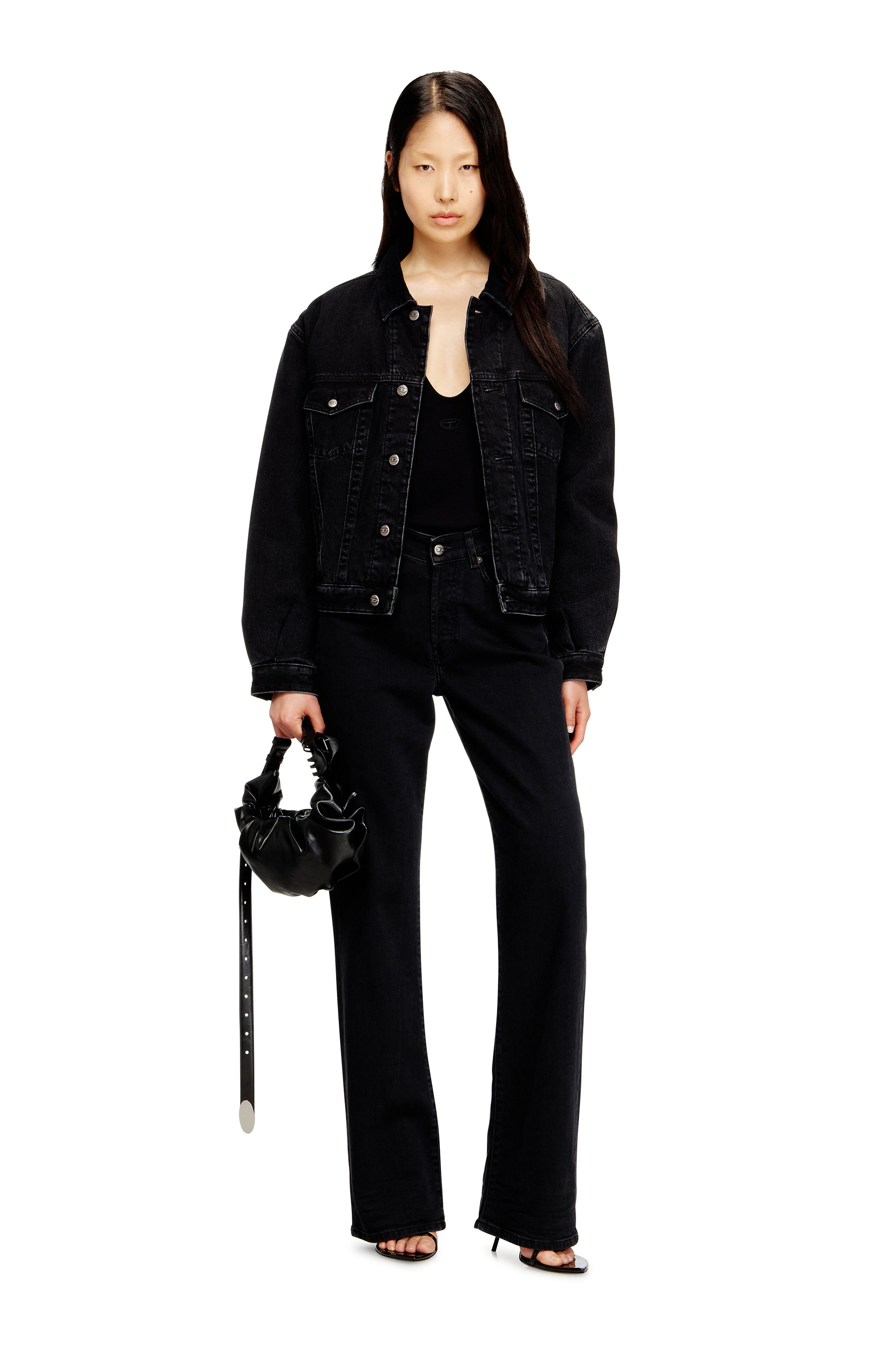 Diesel - D-RANGER-T, Unisex's デニムジャケット in ブラック - 4