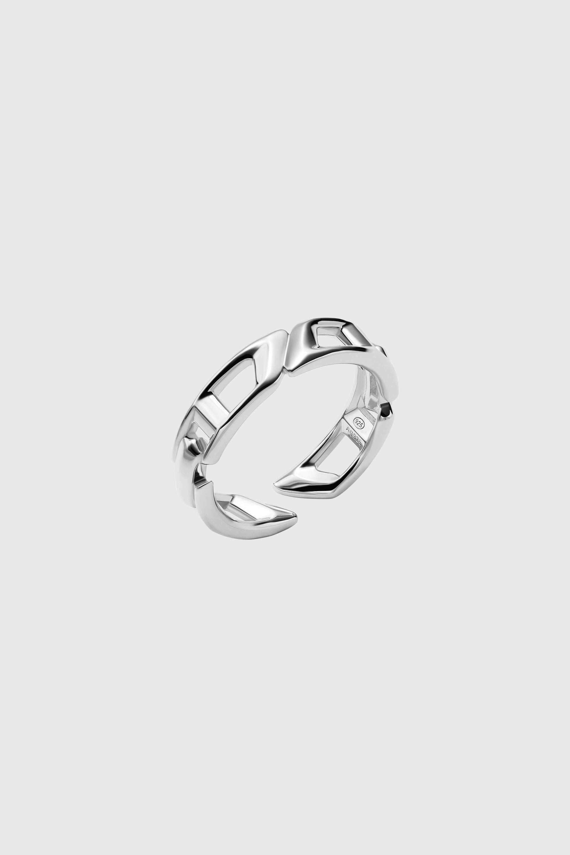 Diesel - DL1349040 STERLING SILVER JEWEL, Unisex's リング in シルバー - 1