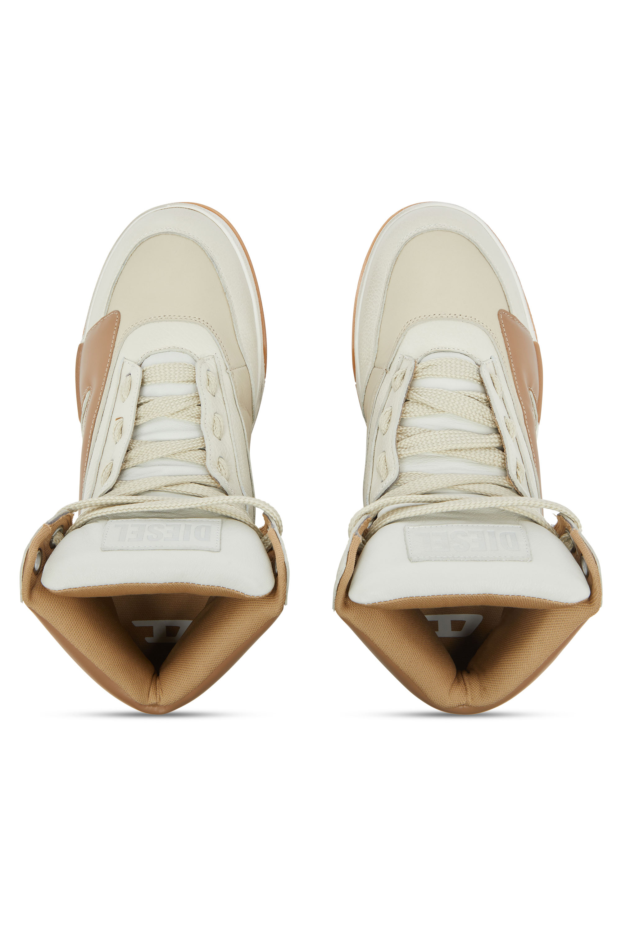 Diesel - S-D-OLLIE MID, Male's ミッドカットスニーカー in ベージュ - 5