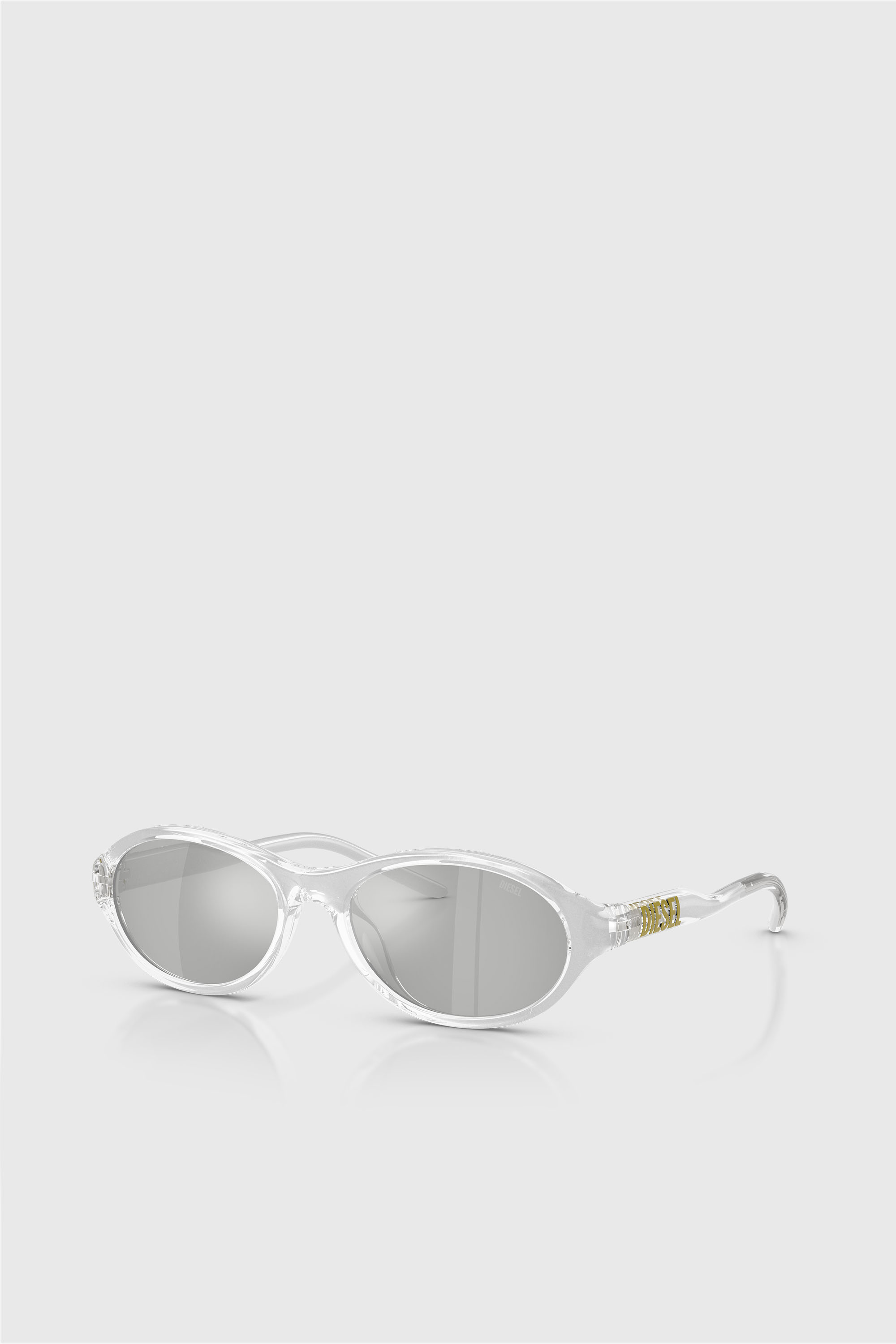Diesel - 0DL3024U, Unisex's Oval Sunglasses in シルバー - 2