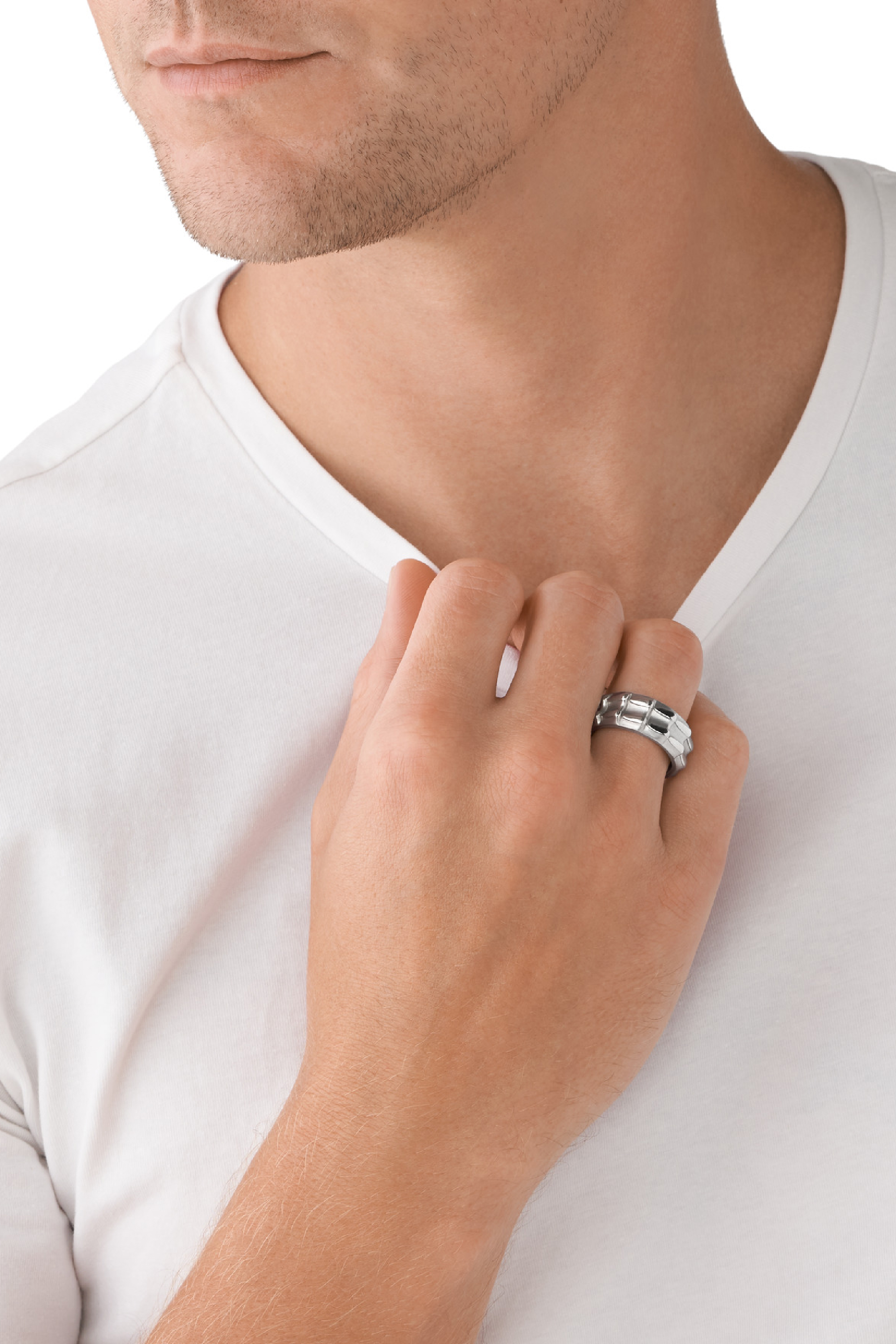 Diesel - DX1394, Unisex's ジュエリー リング in シルバー - 4