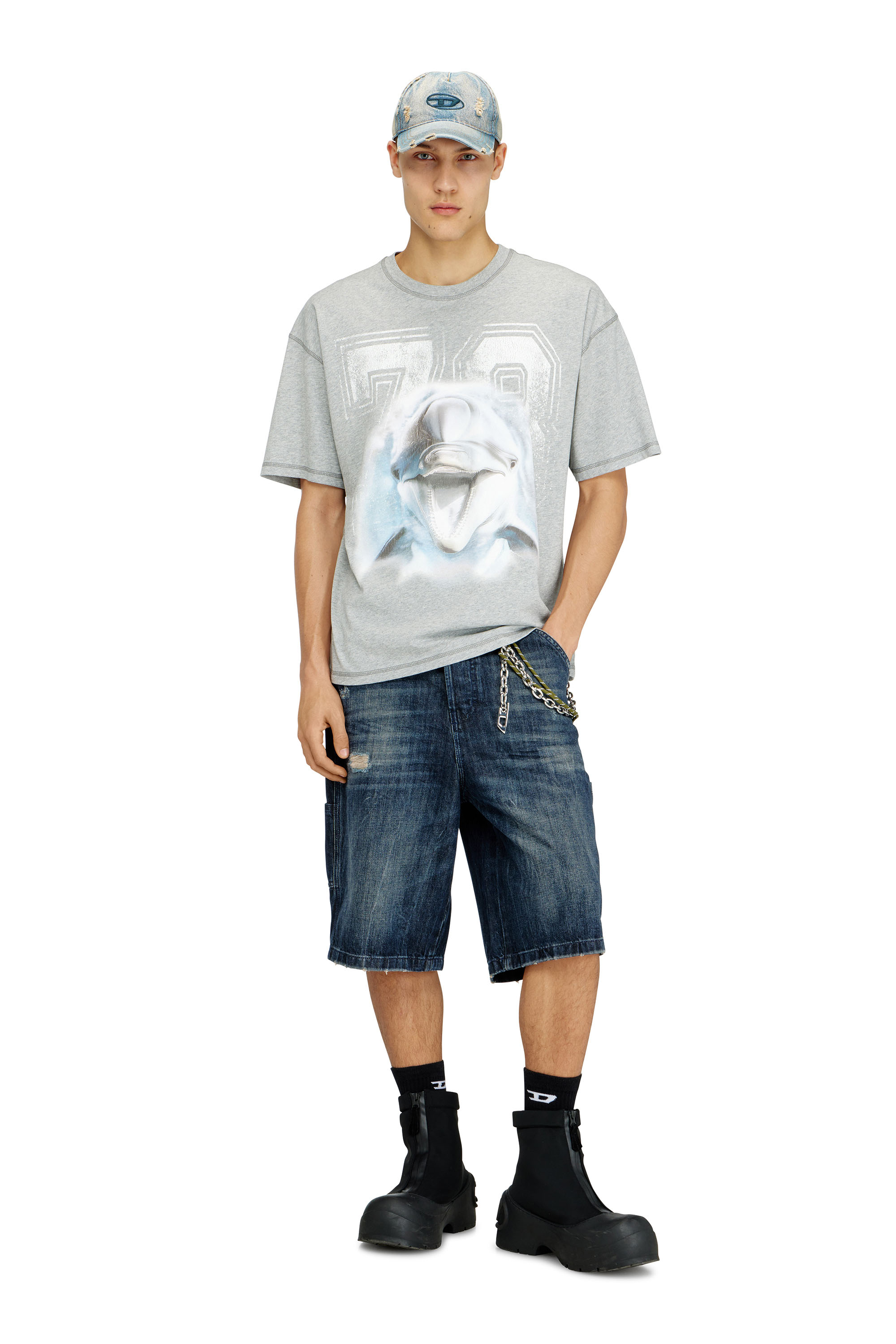 Diesel - C-ENIC, Male's ベースボールキャップ in ブルージーンズ - 4