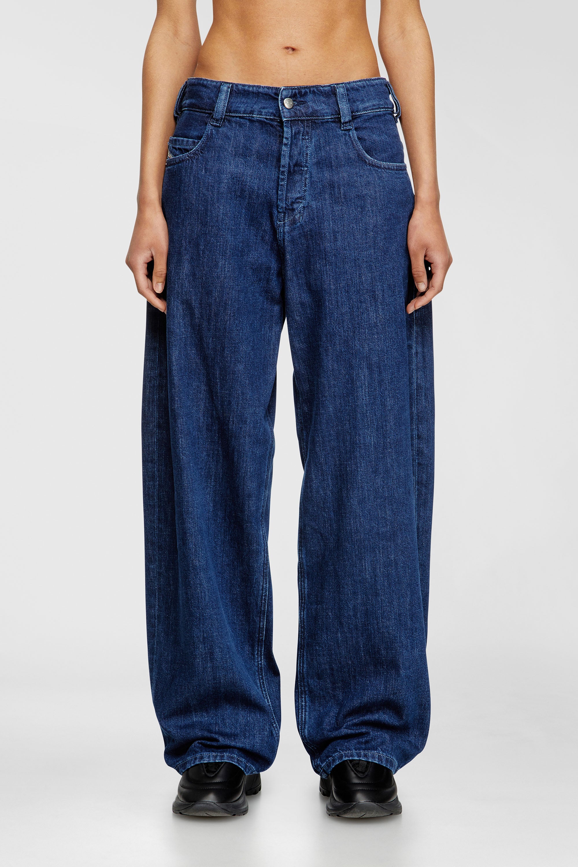 Diesel - Unisex's Relaxed Jeans 1997 D-Enim-M 0DBDX, ダークブルー - 2