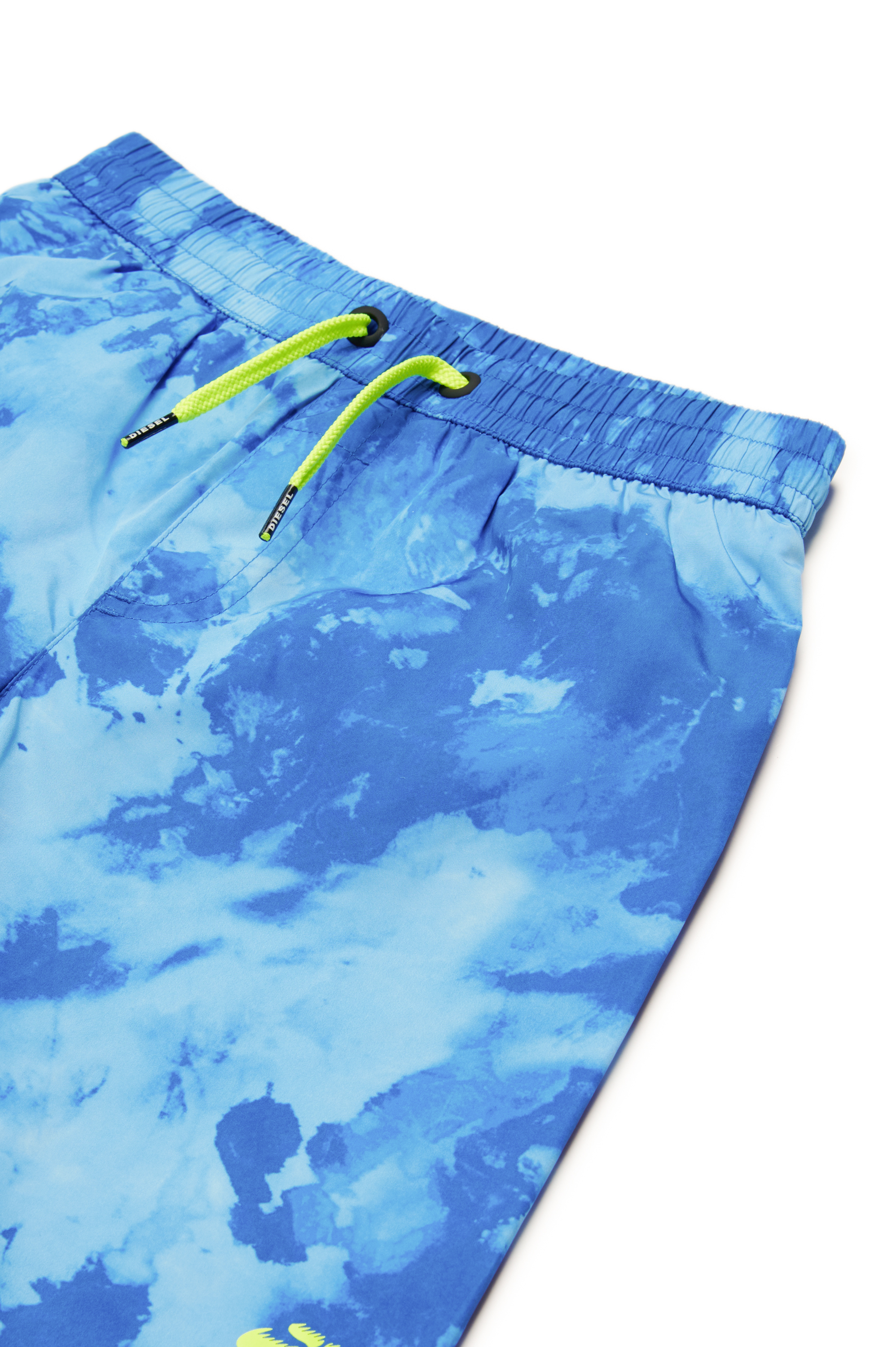 Diesel - MLONGKEN, Male's Swim shorts with blotchy print in ブルー - 3