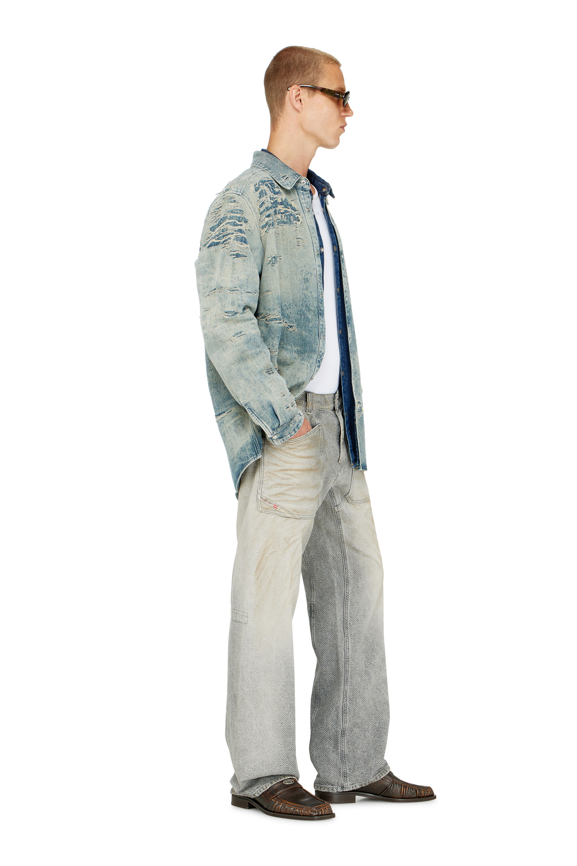 Diesel - Male's Relaxed Jeans D-Zeta 09Q11, グレー - 2
