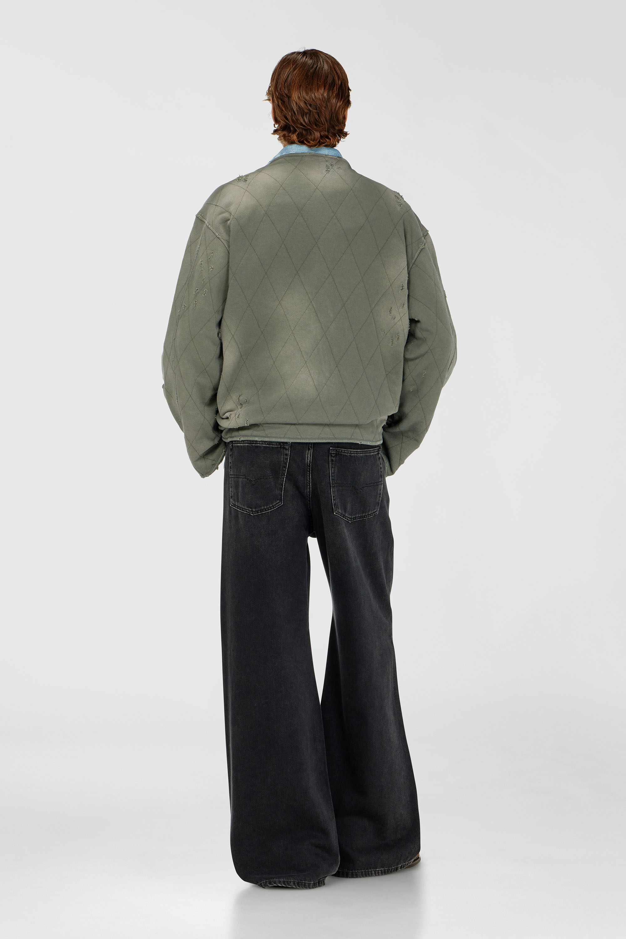 Diesel - Male's Relaxed Jeans D-Rise 09J96, ブラック/ダークグレー - 4