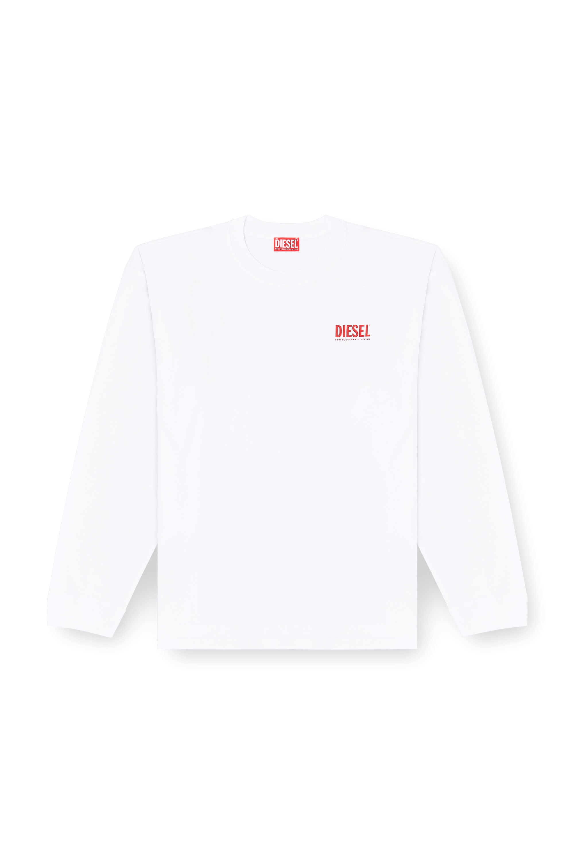 Diesel - T-BOXT-LS-BISK, Male's 長袖Tシャツ in ホワイト - 3