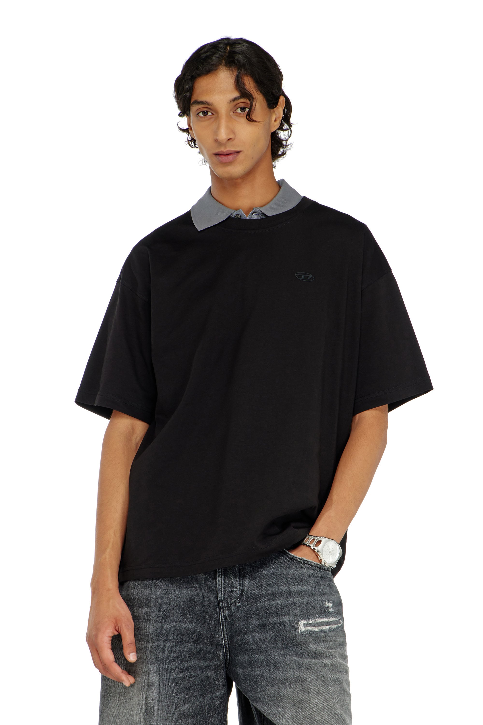 Diesel - T-BOXT-AA18, Male's Tシャツ in ブラック - 1
