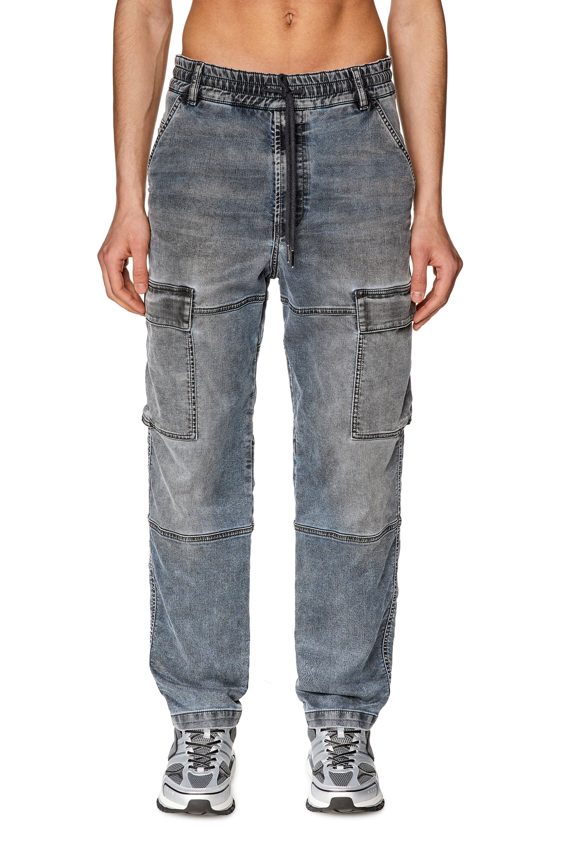 Diesel - Tapered 2030 D-Krooley Joggjeans® 068EZ, グレー - Image 1