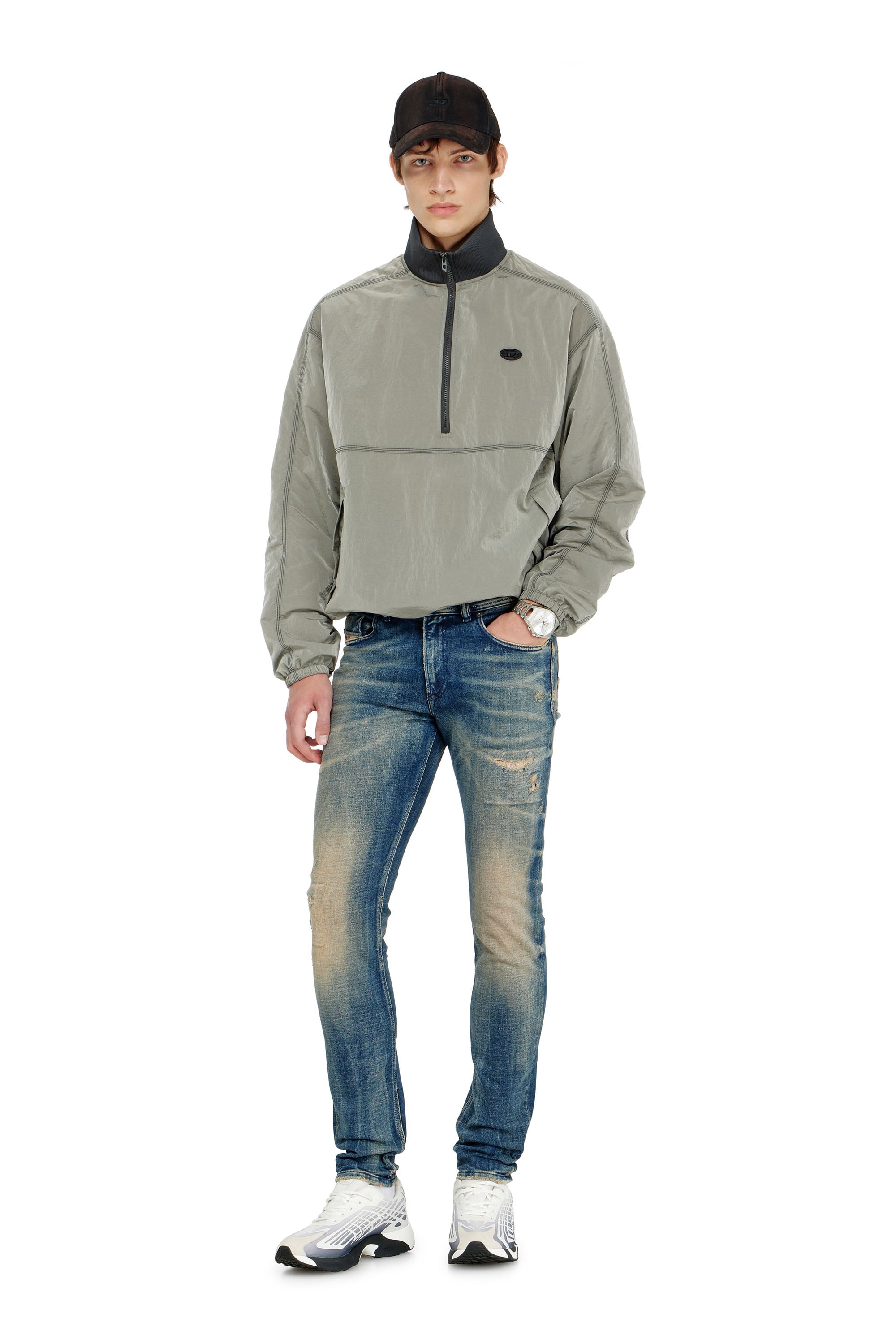 Diesel - Male's Skinny Jeans 1979 Sleenker 09P68, ダークブルー - 2
