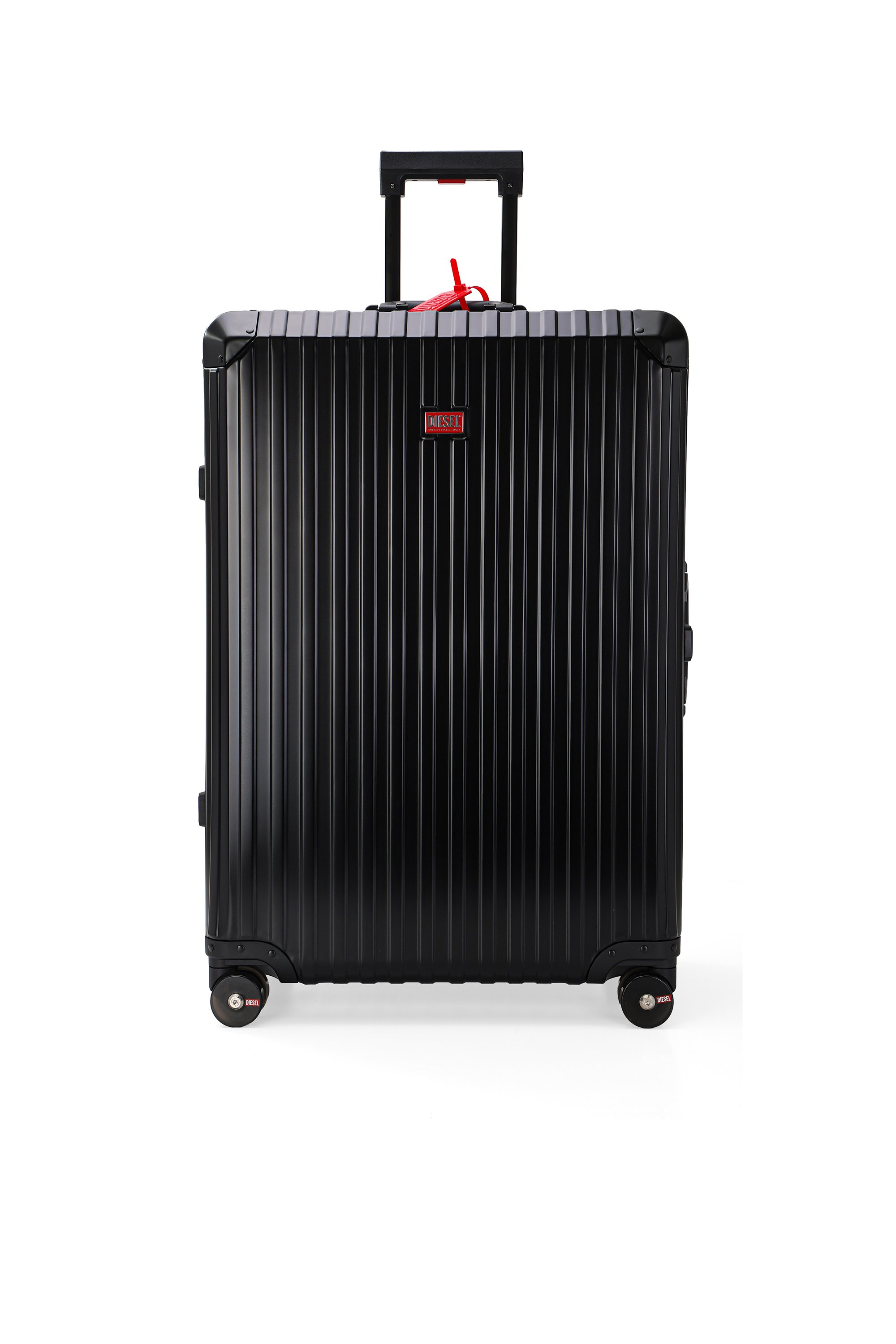 Diesel - DIESEL ALUMINUM TROLLEY- DSL002, Unisex's Aluminum Carry-On Luggage 28" in ブラック - 1