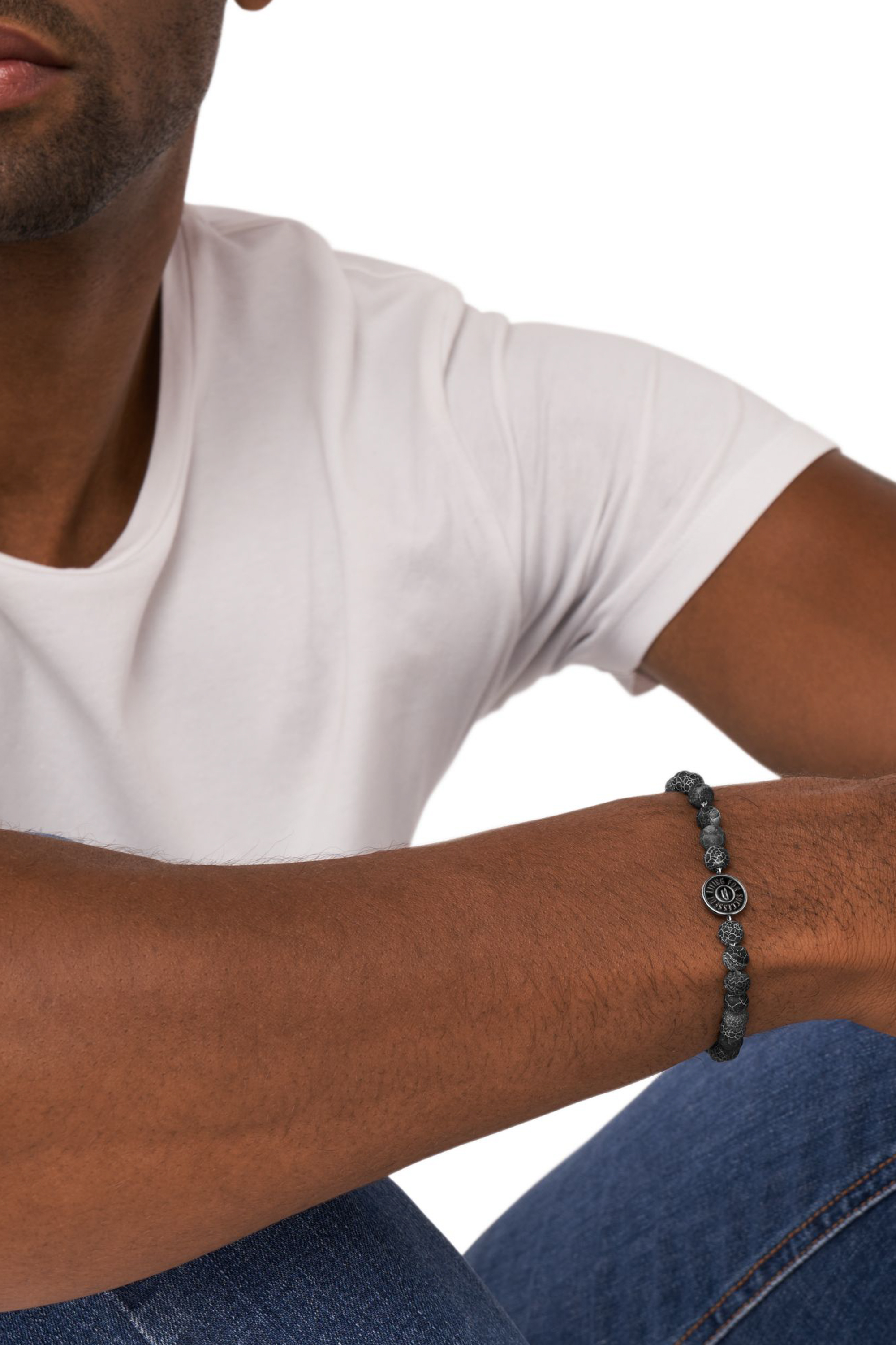 Diesel - DX1464, Unisex's ブレスレット in シルバー/ブラック - 3