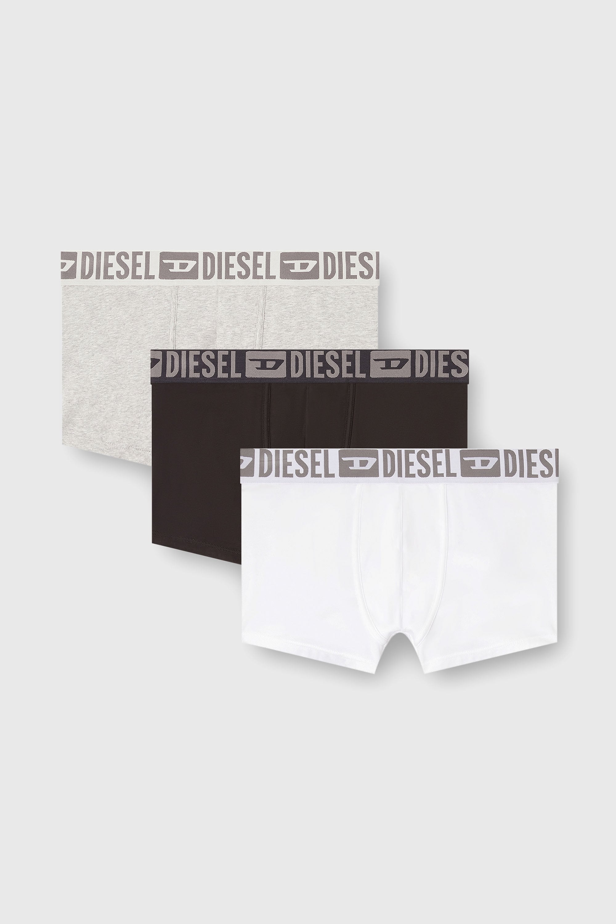 Diesel - MIKE-D-CORE-3PACK, Male's ボクサーパンツ 3枚パック in ホワイト/ブラック - 1