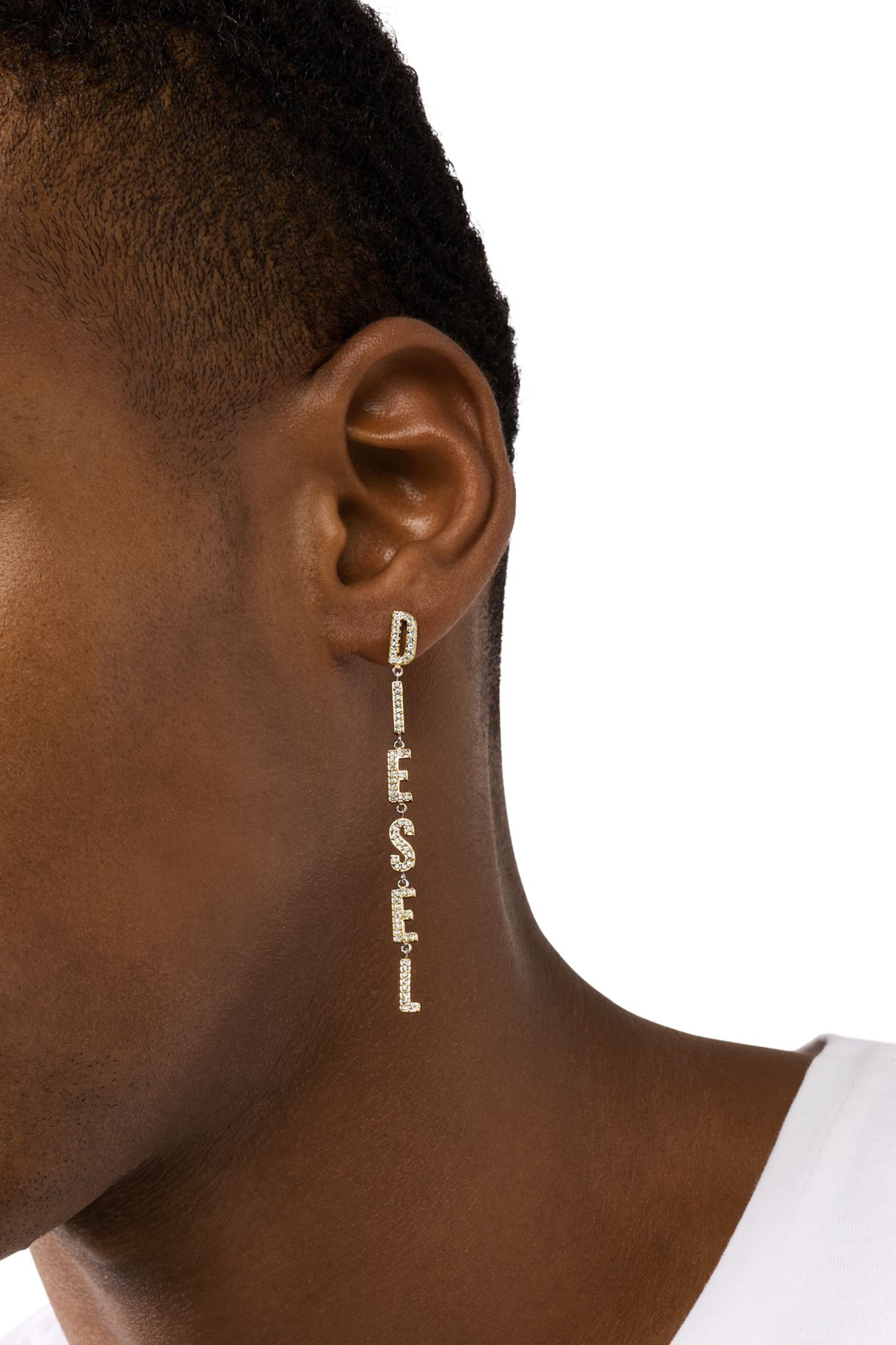 Diesel - DX1546931 JEWEL, Unisex's ピアス（片耳用） in シルバー/ゴールド - 3