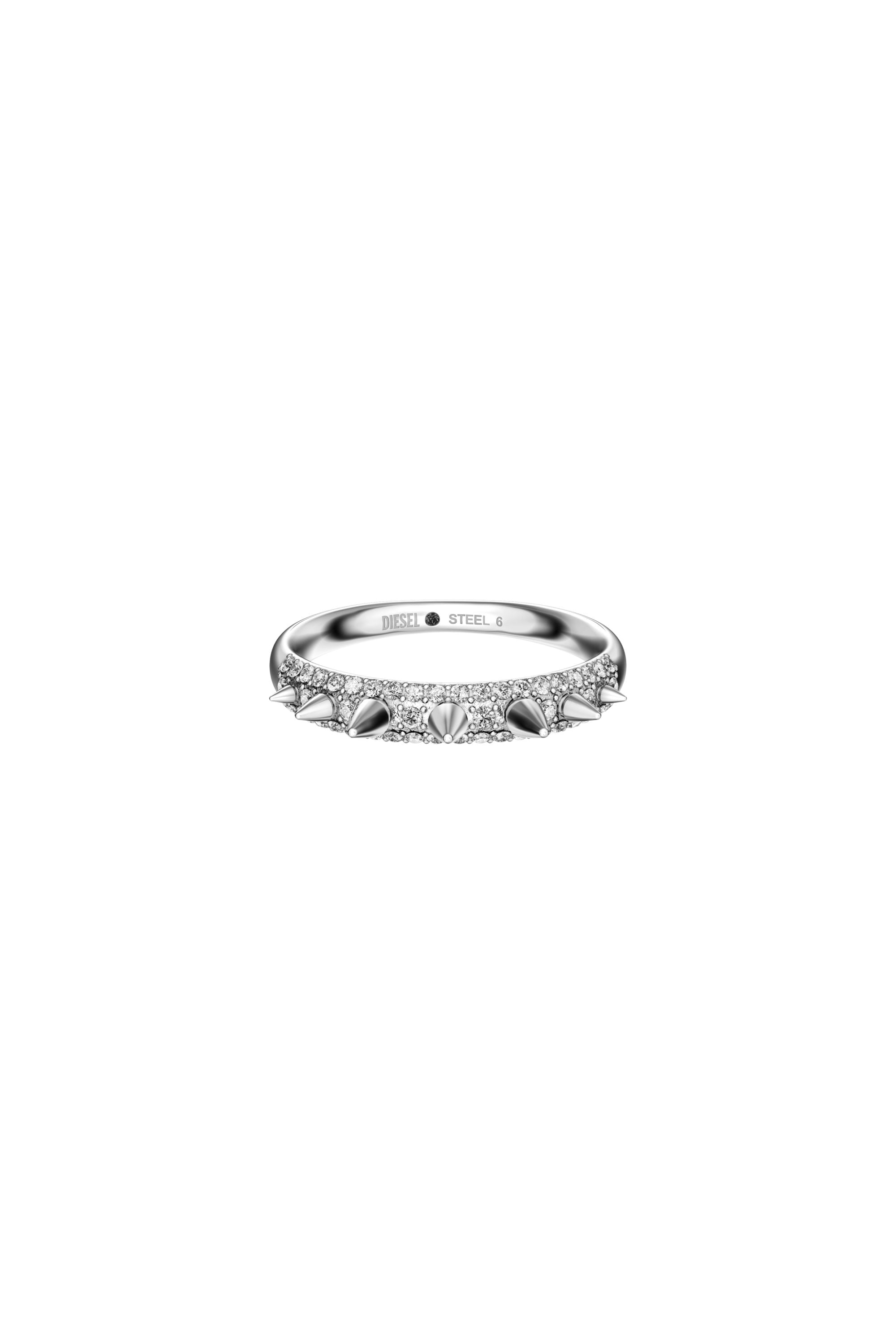 Diesel - DX1729040, Unisex's Stainless Steel Band Ring in シルバー - 2