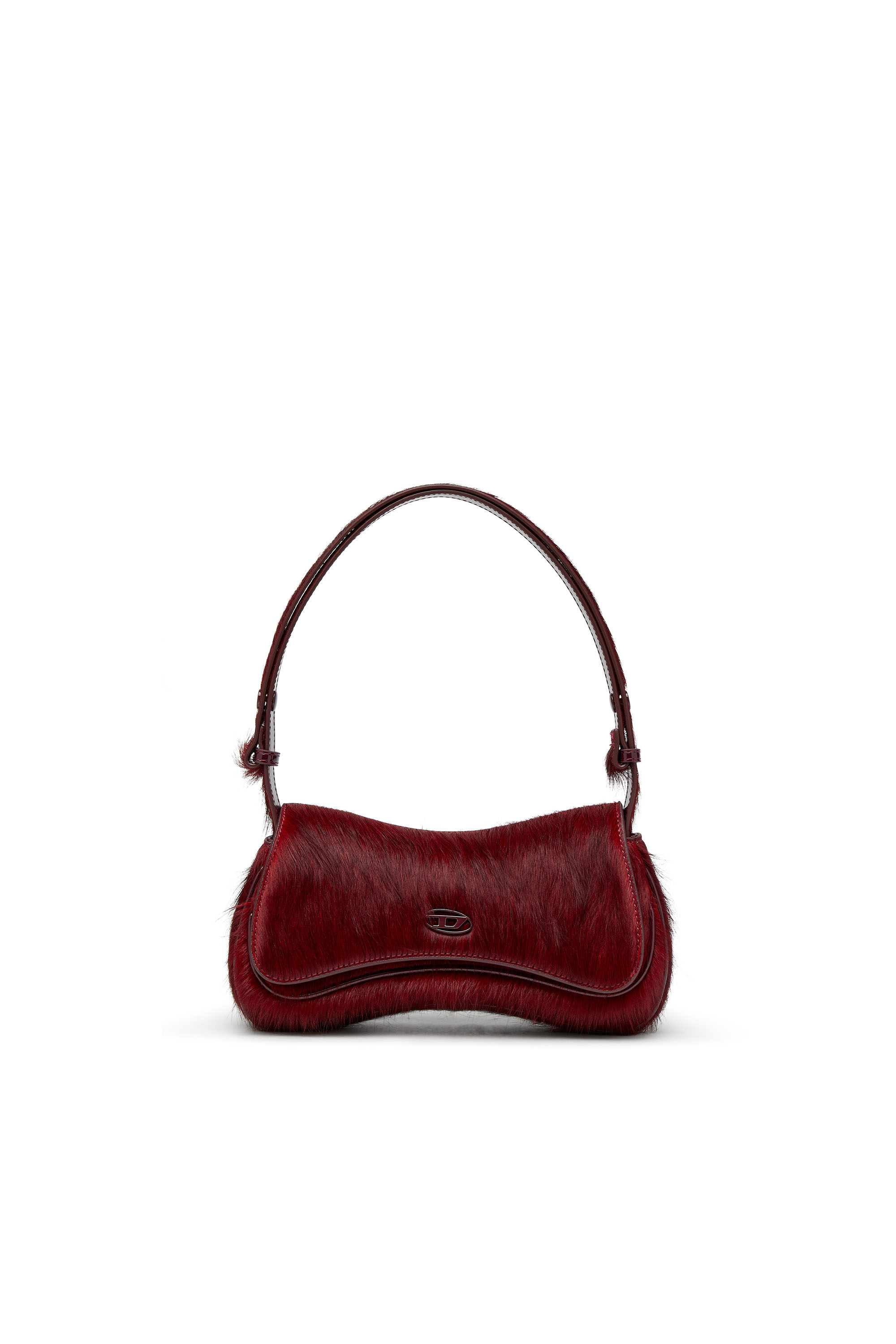 Diesel - PLAY CLUTCH, Female's Play-Clutch in coloured hairy leather in バーガンディー - 1