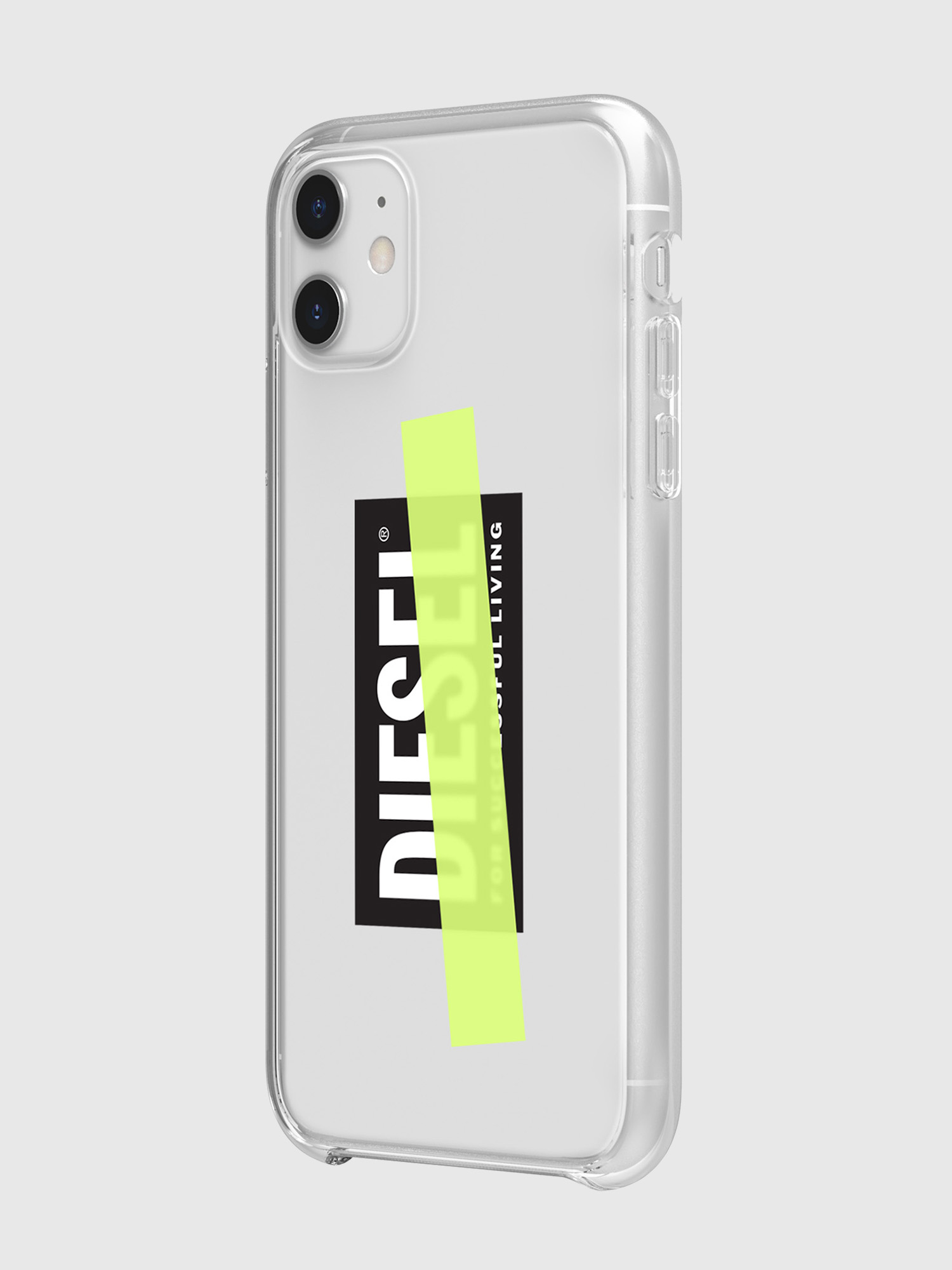 Diesel - DIPH-032-CLYET, Unisex's Printed co-mold case for iPhone 11 in ホワイト/イエロー - 6