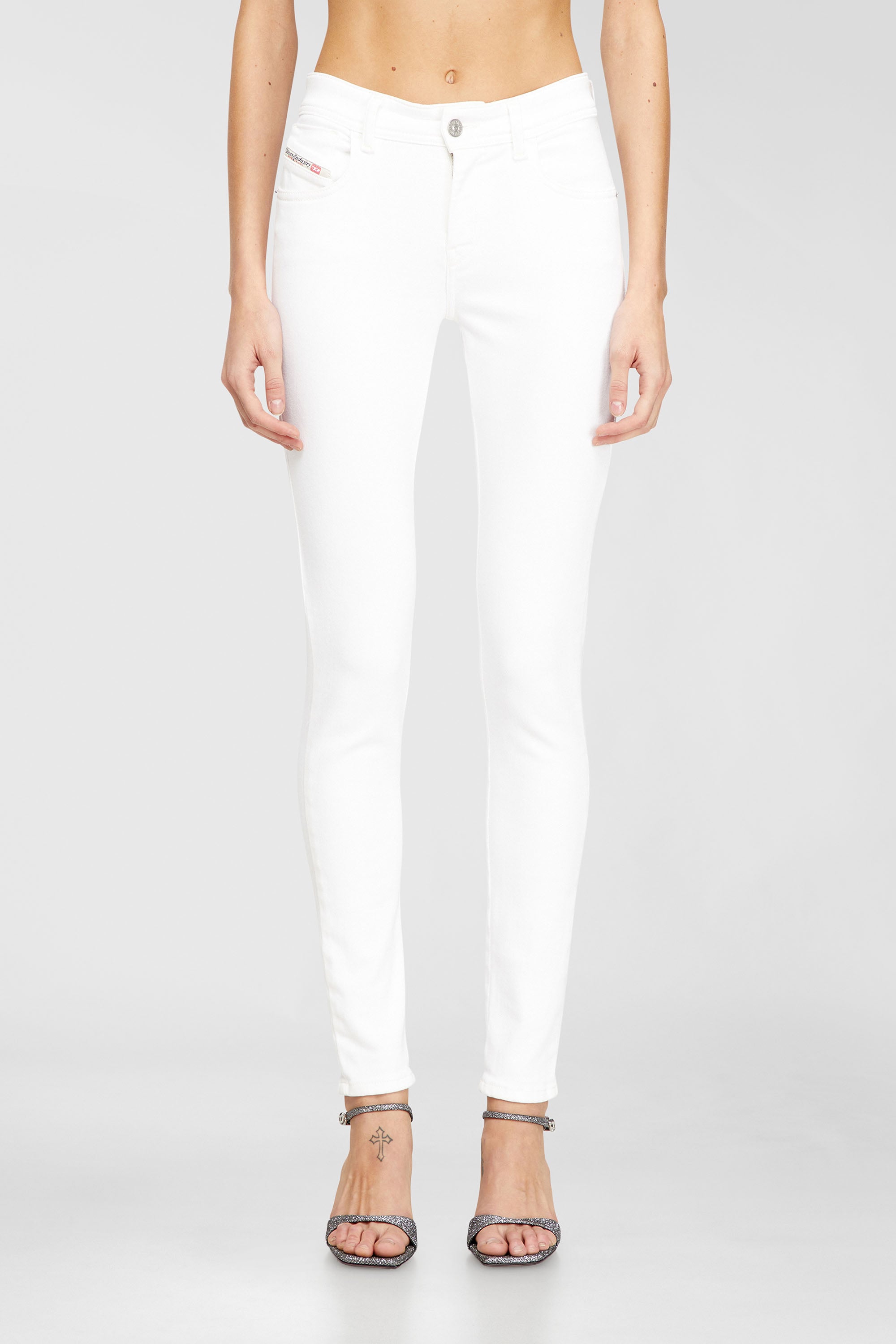 Diesel - Female's Skinny Jeans 2017 Slandy 09F90, ホワイト - 1