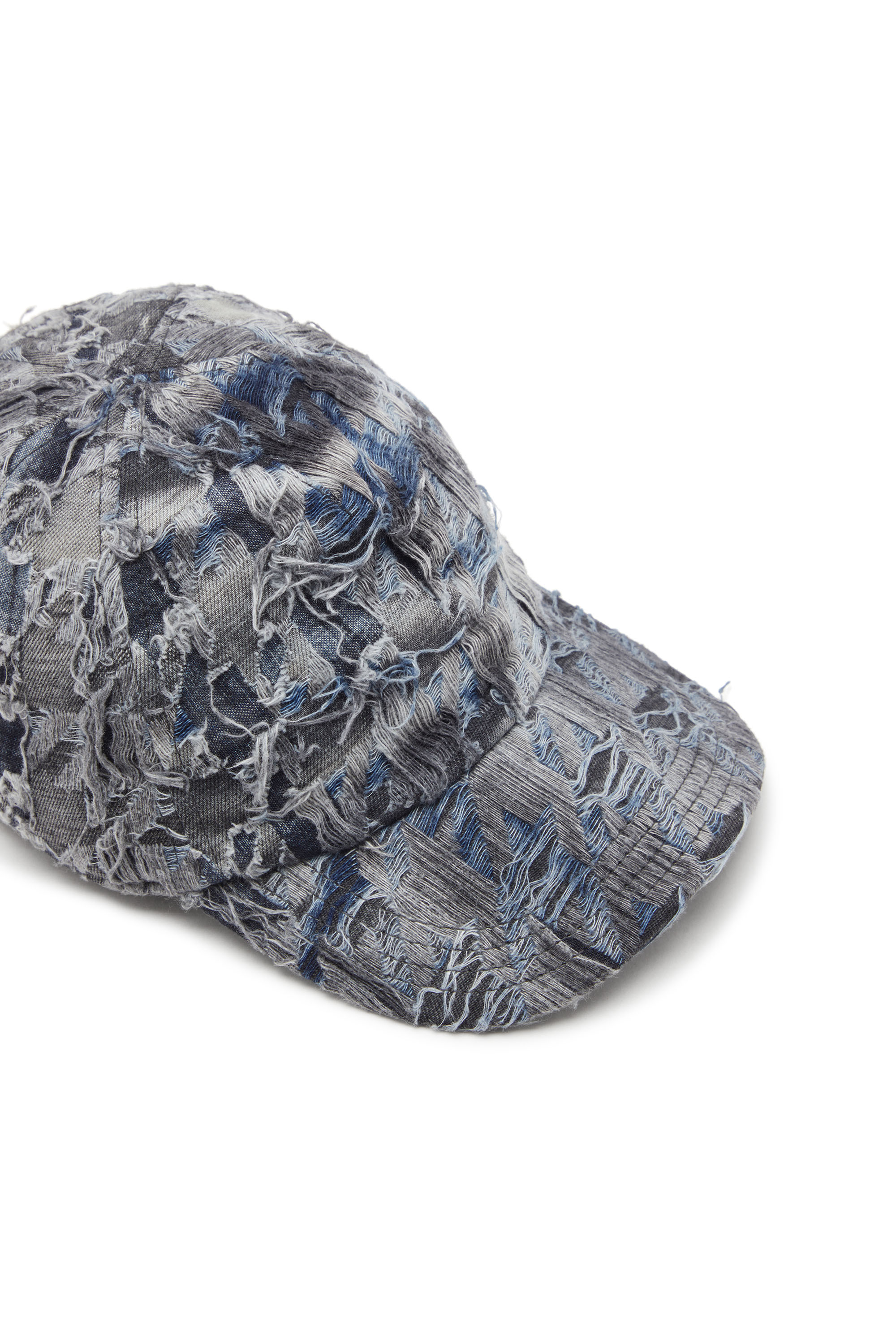 Diesel - C-PIED, Male's Baseball cap in destroyed denim in ダークブルー - 3