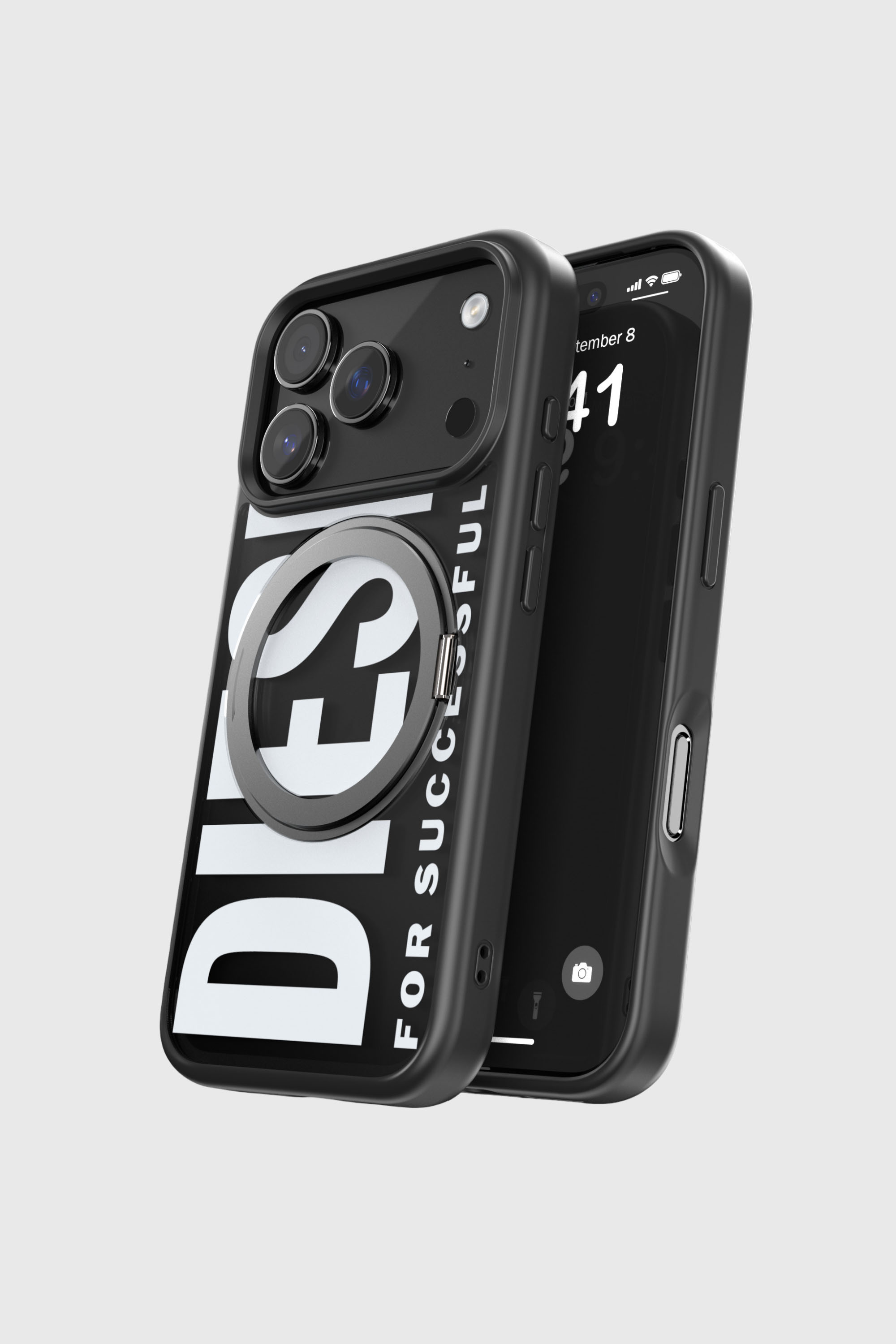 Diesel - 60405 RING STAND CASE RING STAND, Unisex's IPHONE 17 PRO in ブラック - 5