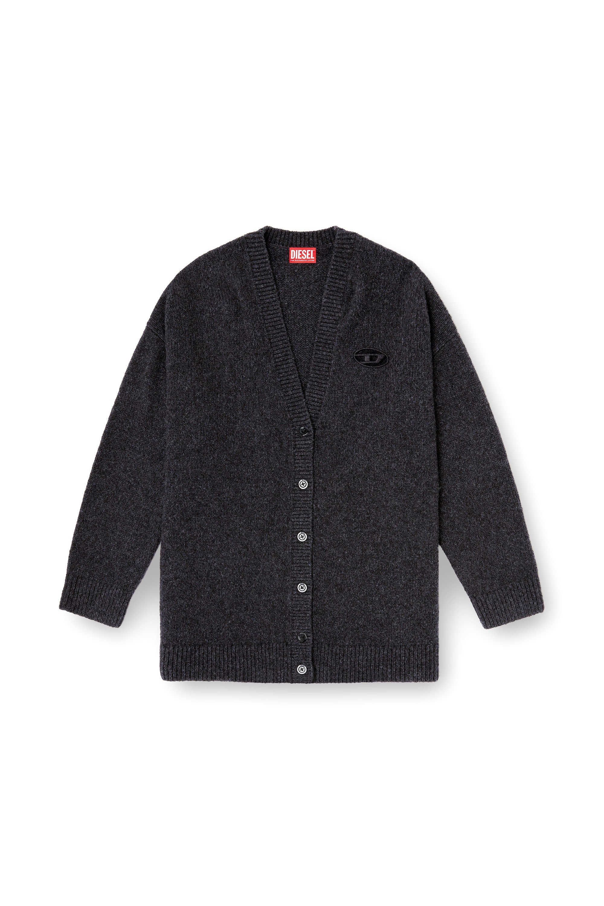 Diesel - M-AREELA, Female's カーディガン in ブラック/グレー - 3
