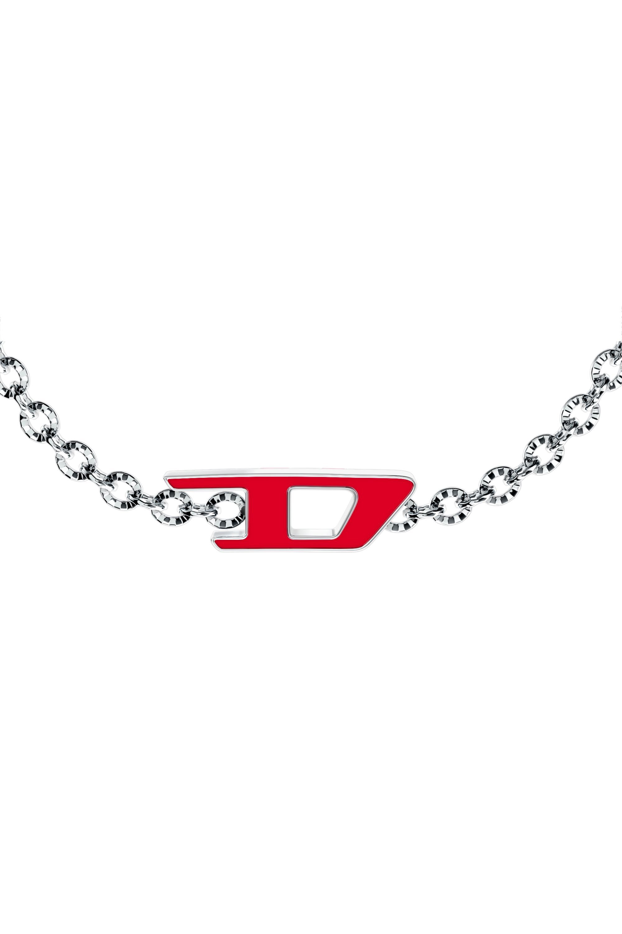 Diesel - DX1691040 JEWELLERY, Unisex's Stainless steel chain bracelet in シルバー/ブルー - 3