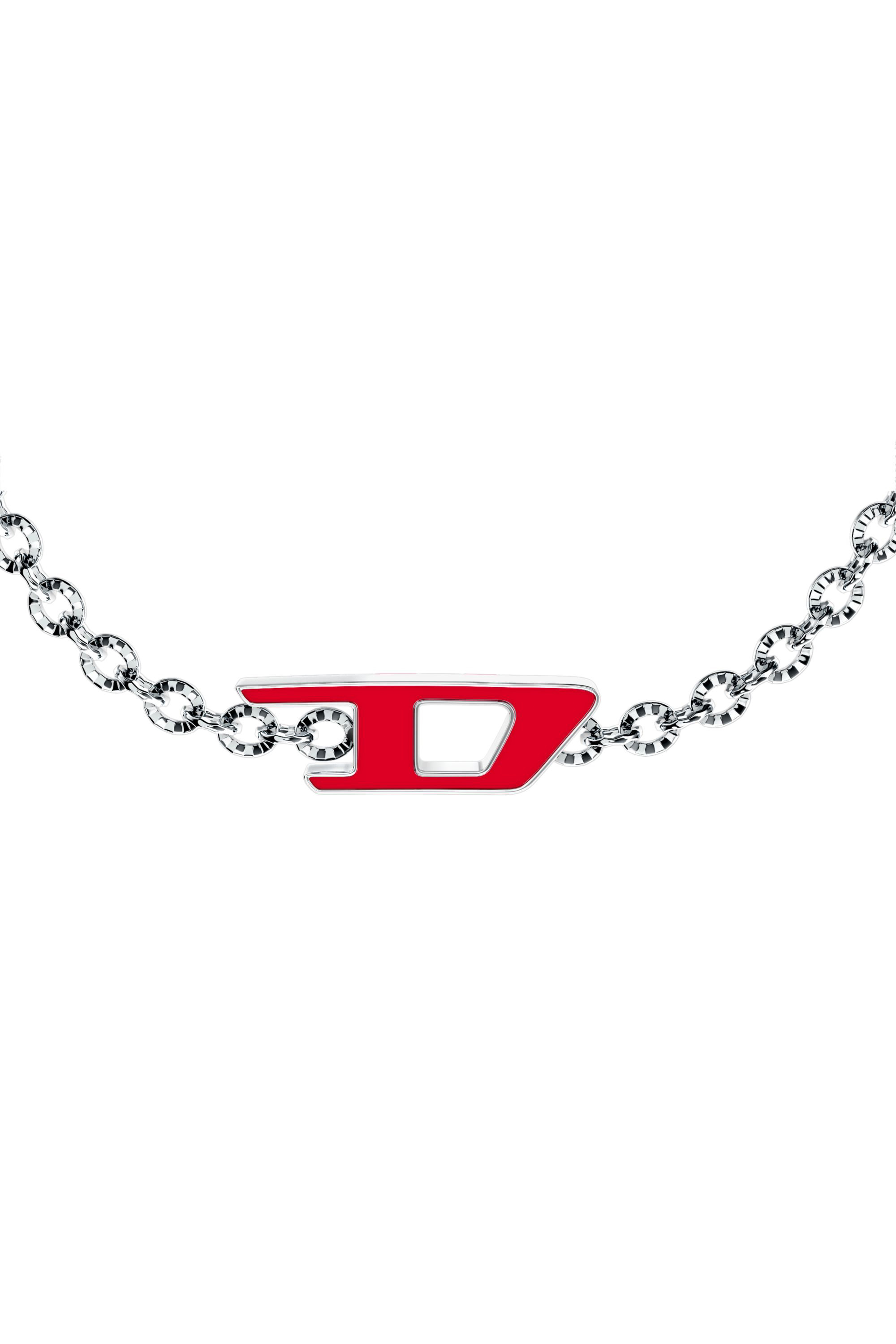 Diesel - DX1691040 JEWELLERY, Unisex's Stainless steel chain bracelet in シルバー/ブルー - 3