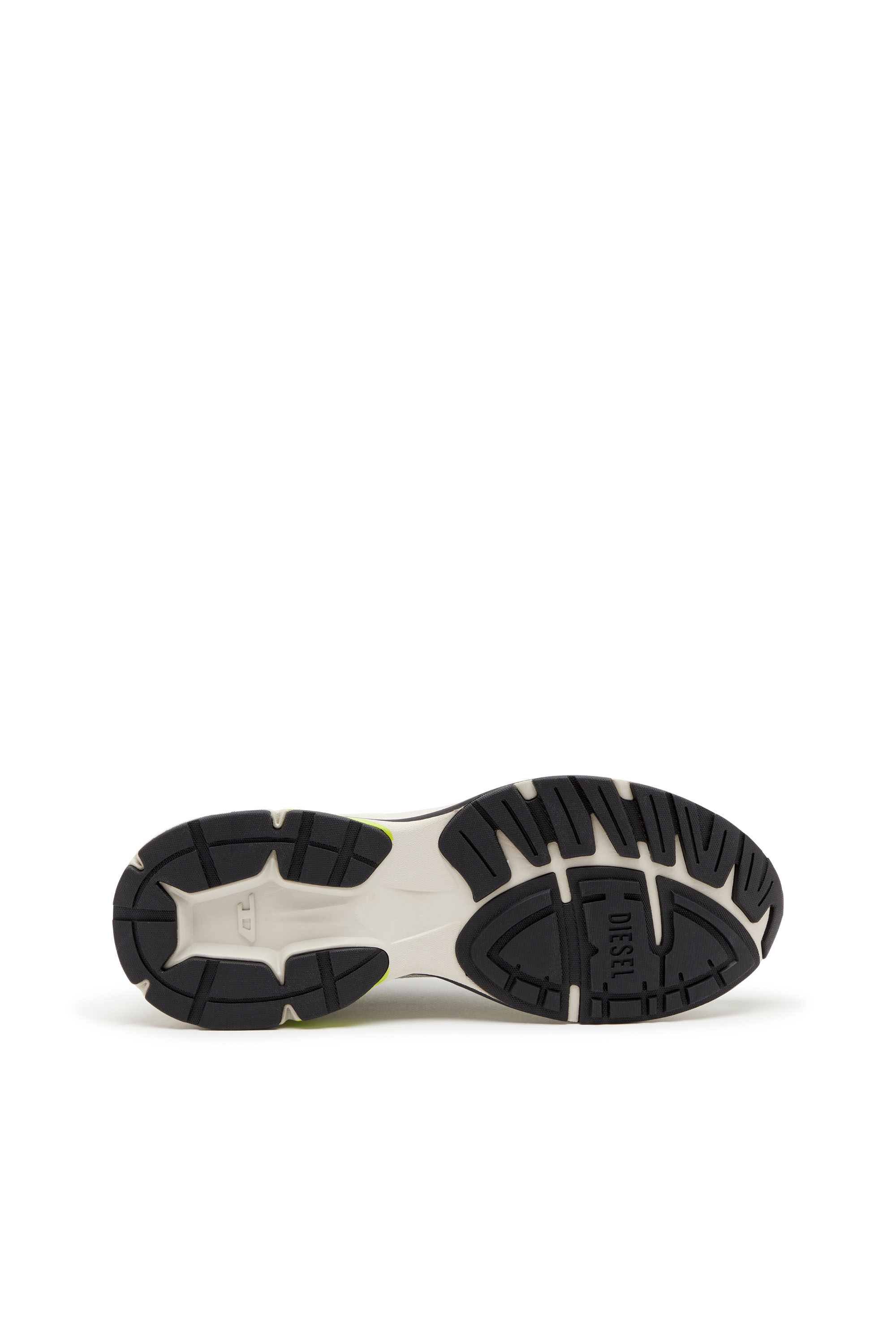 Diesel - D-AIRSPEED LOW, Male's D-Airspeed Low-Striped sneakers in coated mesh in イエロー/ブラック - 4