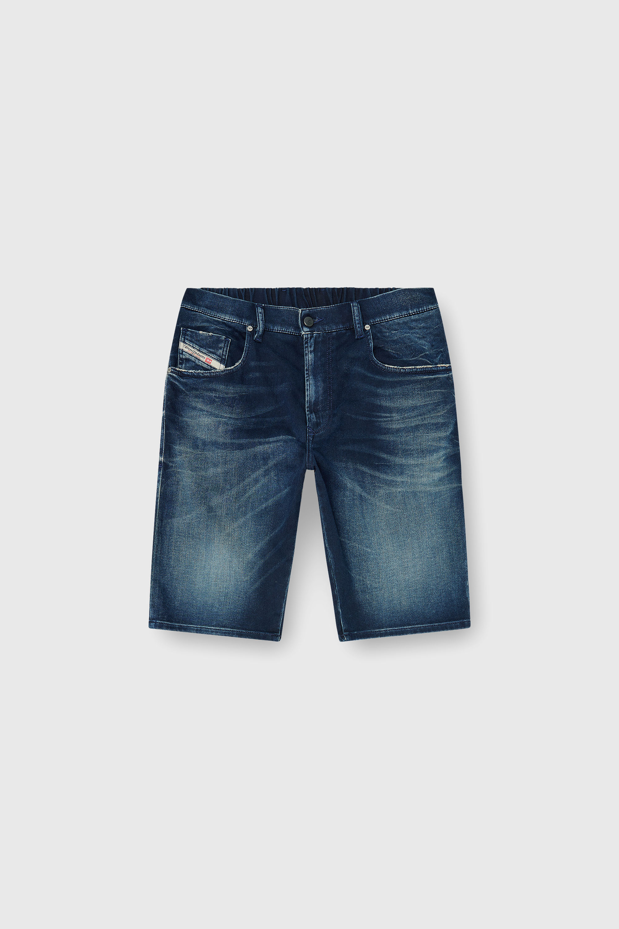 Diesel - 2033 D-KROOLEY-SHORT-BW JOGG, Male's ジョグ ショートパンツ in ダークブルー - 2