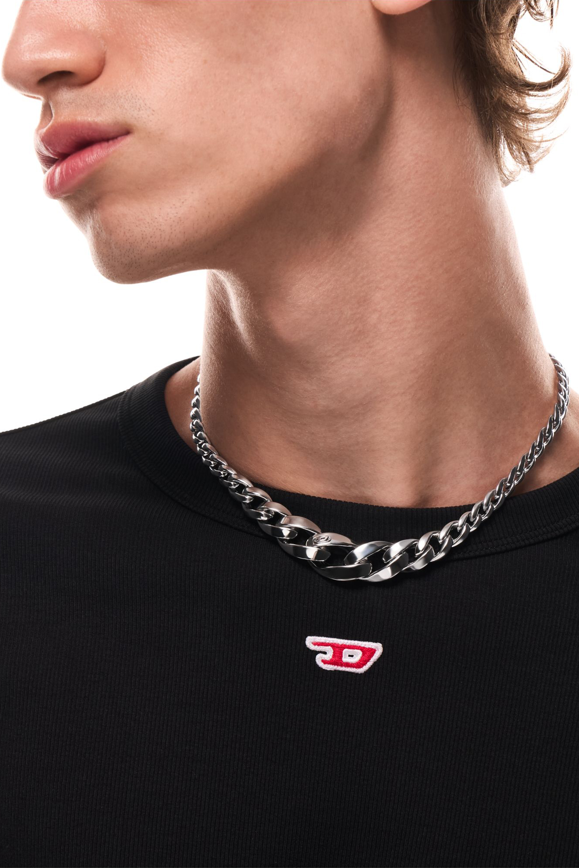 Diesel - DX1720040, Unisex's Stainless Steel Chain Necklace in シルバー - 4