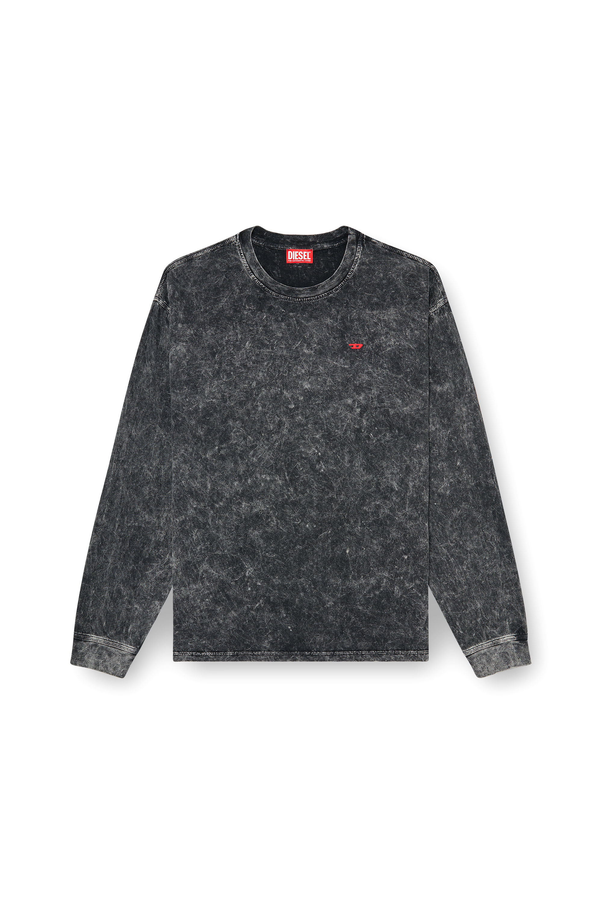 Diesel - T-BOXT-LS-AA5, Male's 長袖Tシャツ in ダークグレー - 2