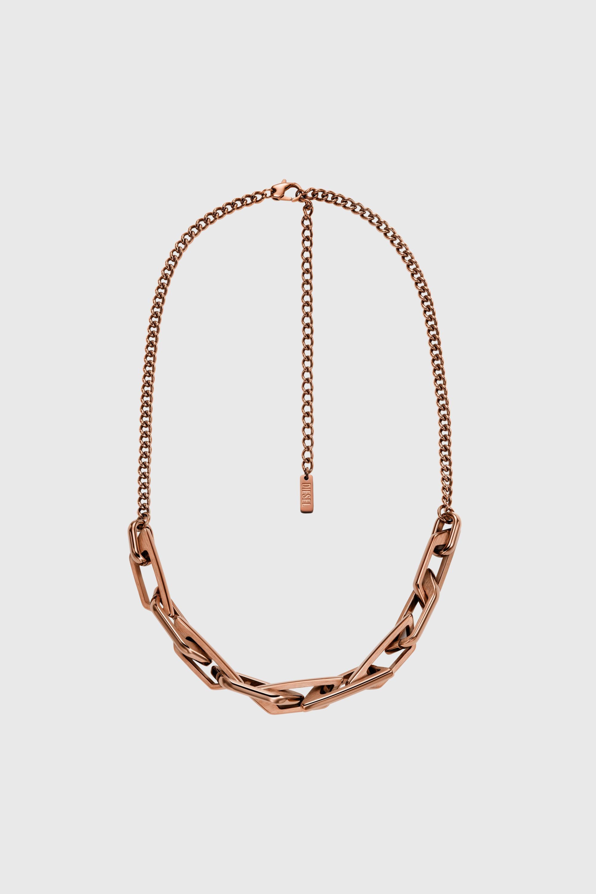 Diesel - DX1646200 JEWELLERY, Unisex's ネックレス in ブロンズ - 1