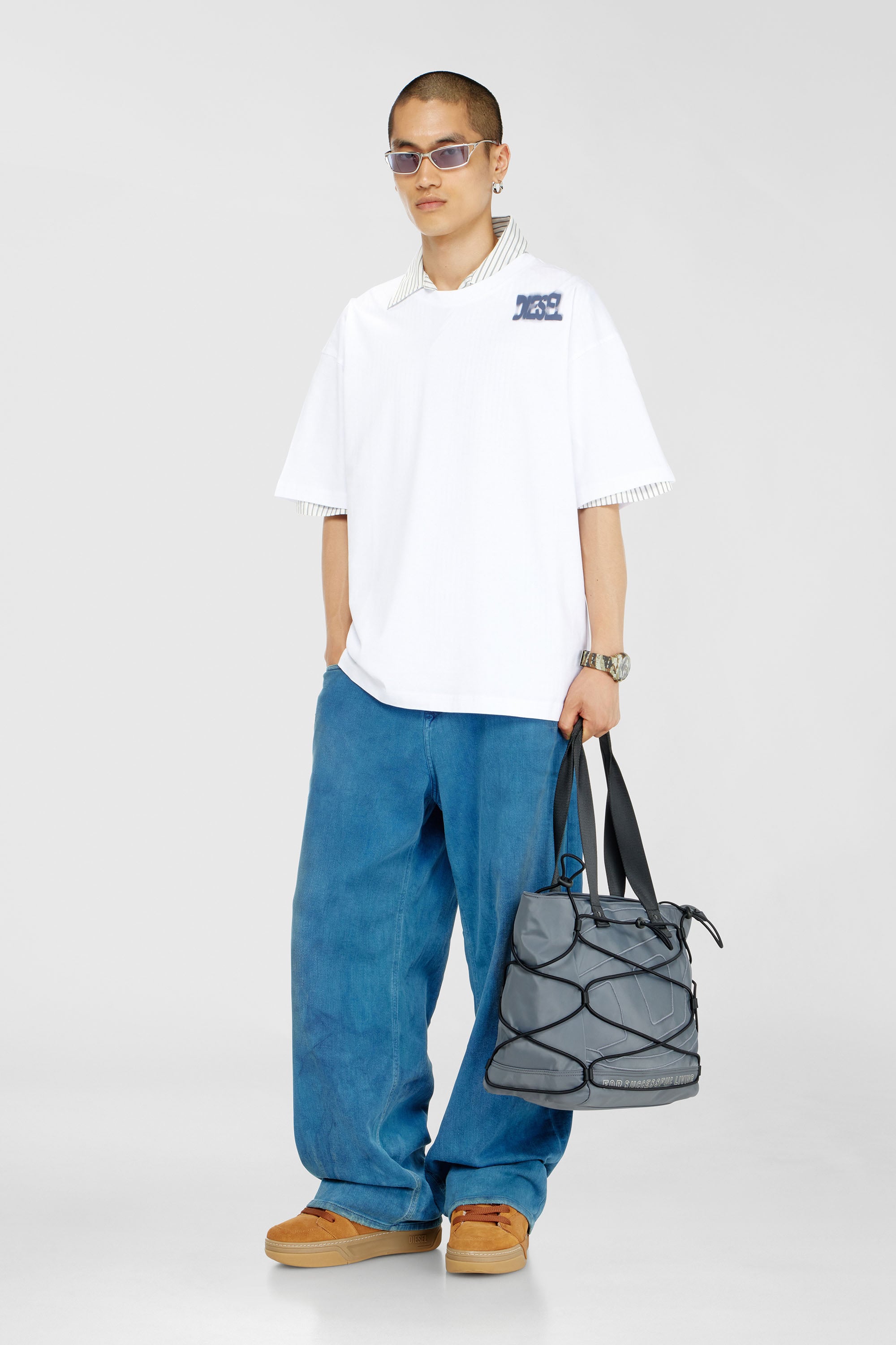 Diesel - T-BOXT-AA19, Male's Tシャツ in ホワイト - 2