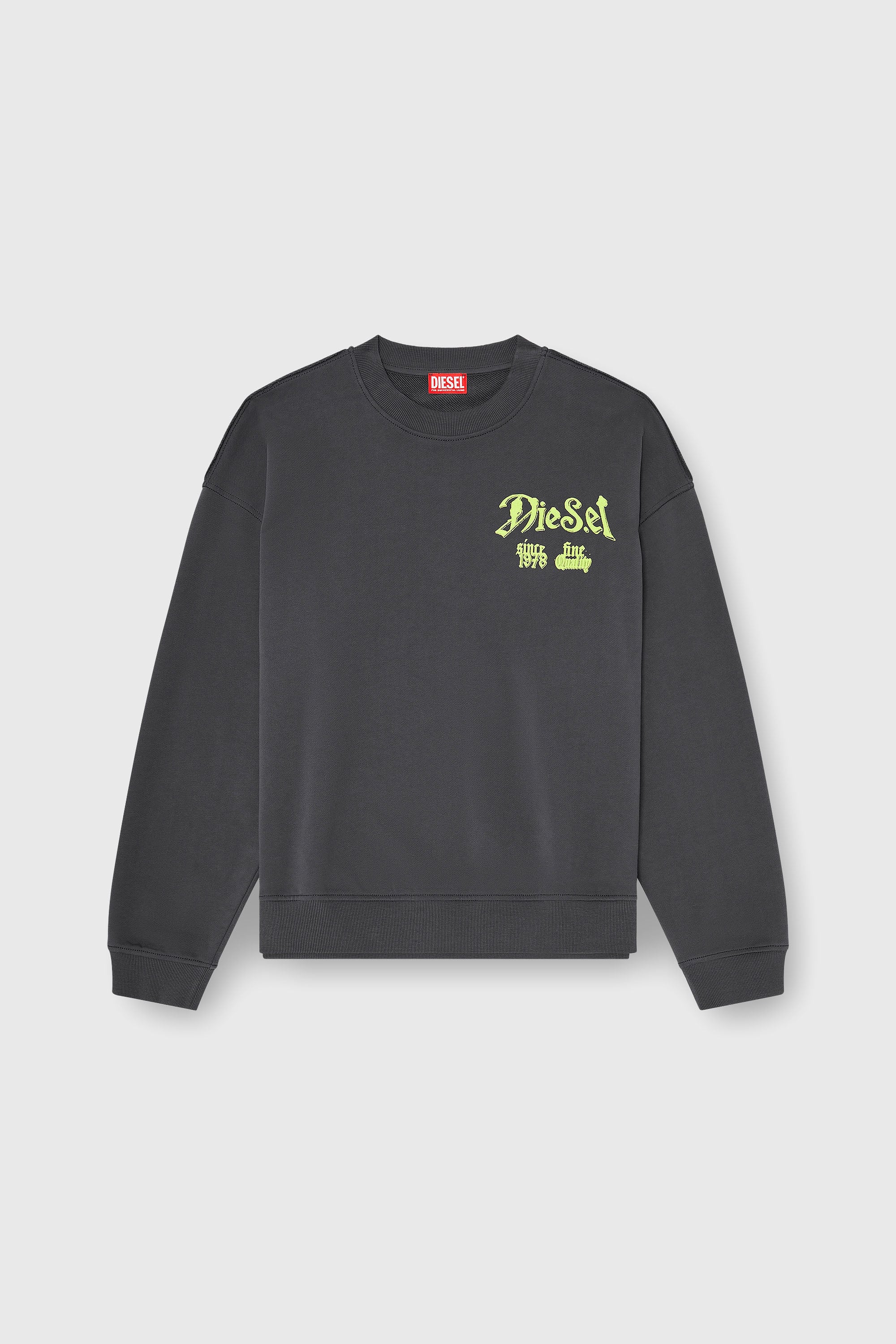 Diesel - S-BOXT-AA2, Male's プルオーバースウェット in ダークグレー - 2