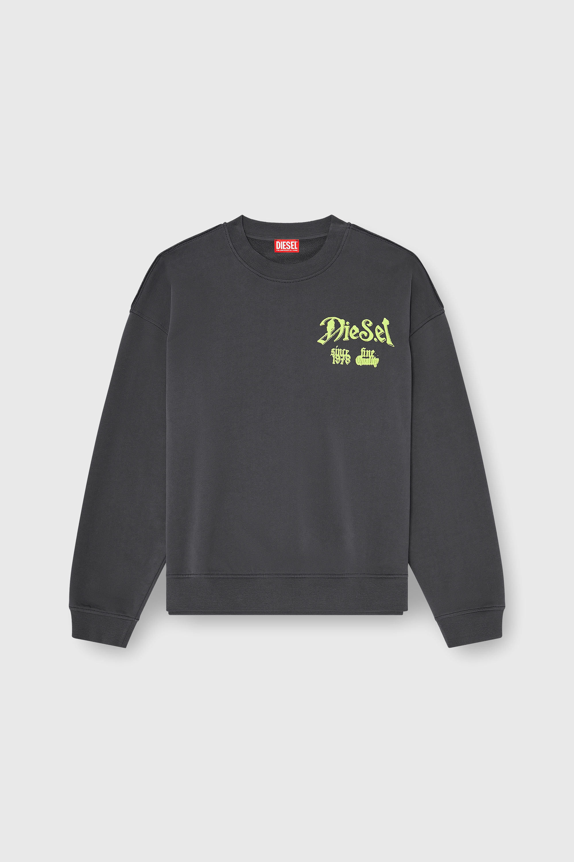 Diesel - S-BOXT-AA2, Male's プルオーバースウェット in ダークグレー - 2
