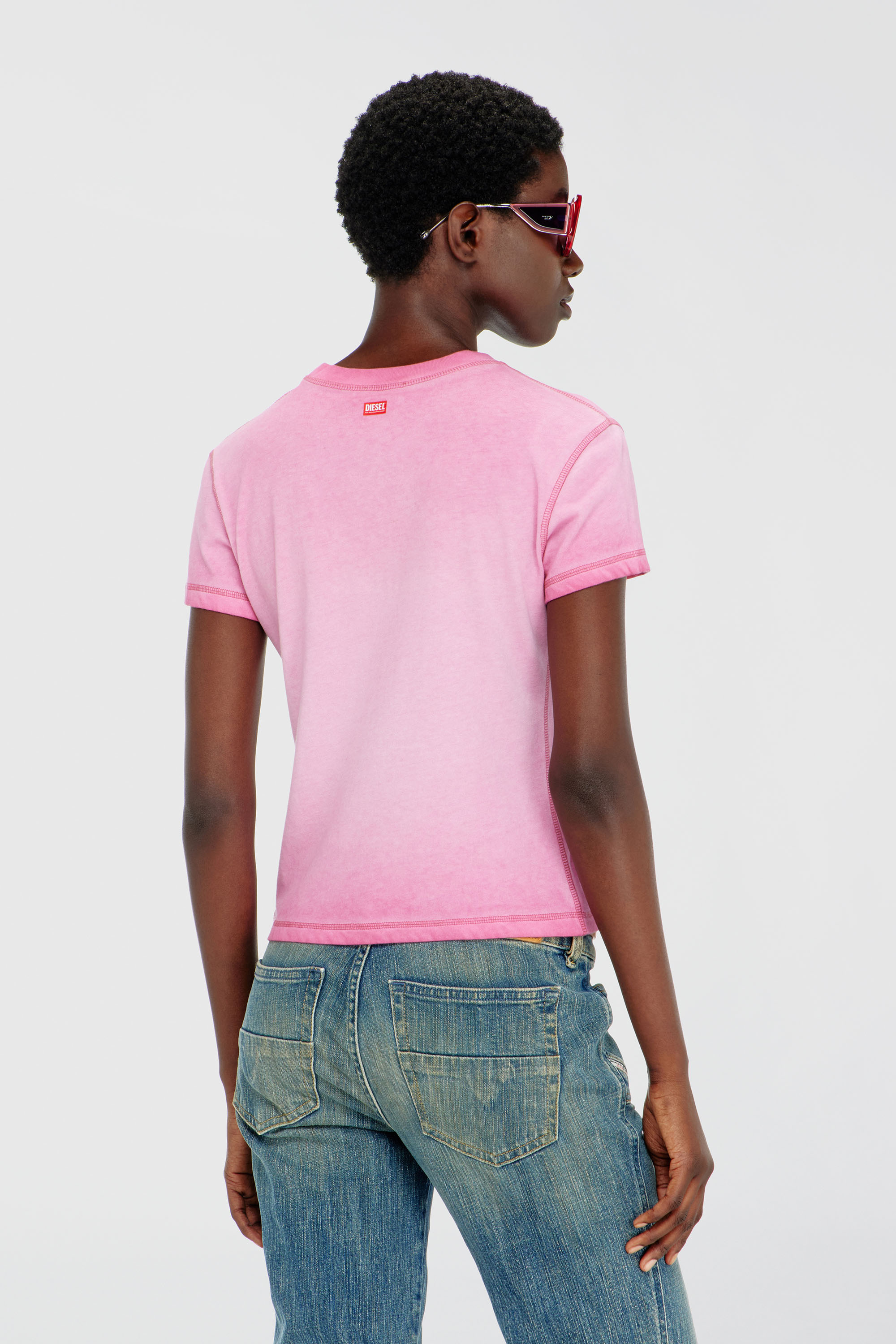 T-ILA-AA7 Tシャツ｜ピンク｜ウィメンズ｜DIESEL