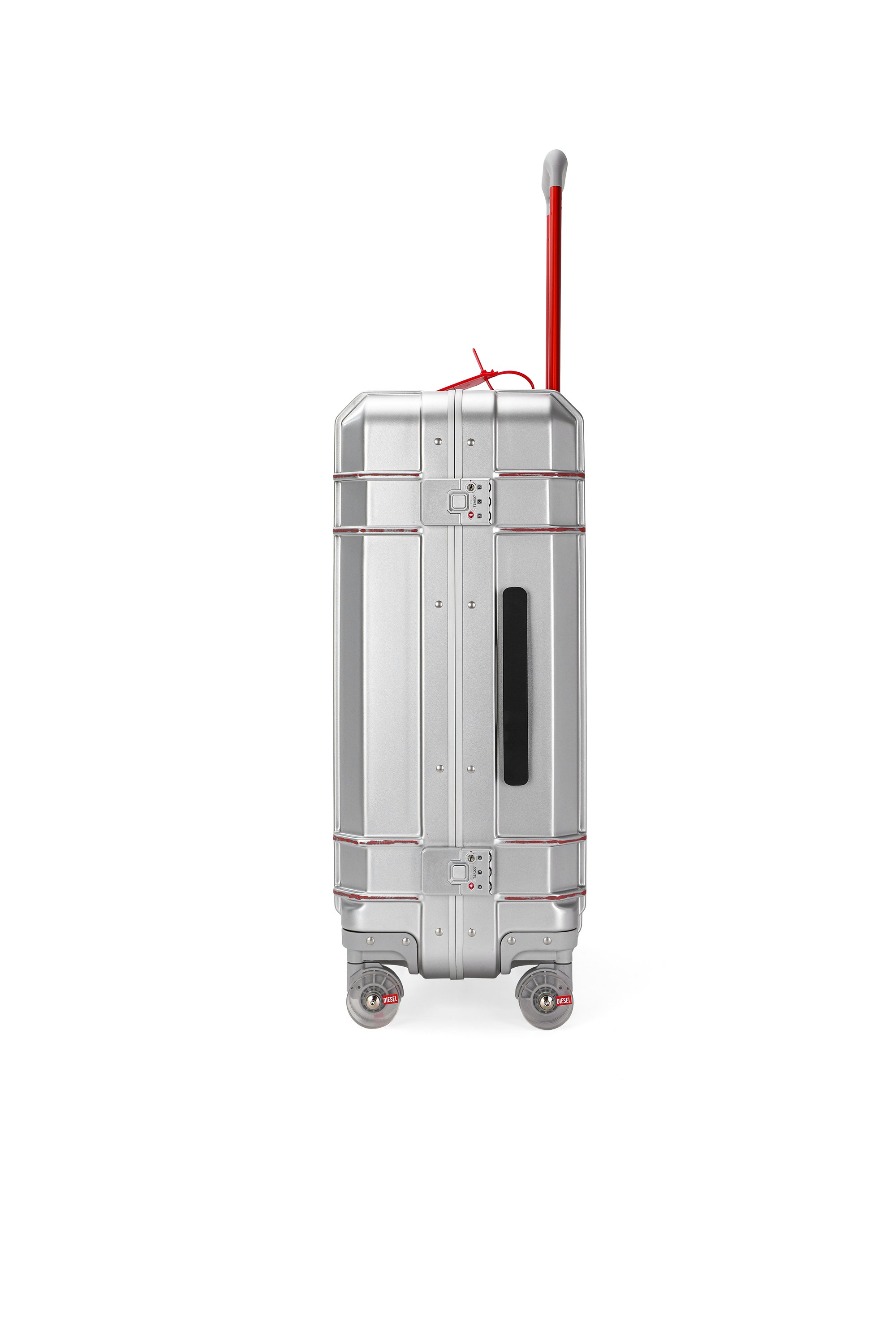 Diesel - DIESEL PC STRONG IMAGE TROLLEY- DSL003, Unisex's Rugged suitcase size M in シルバー - 3